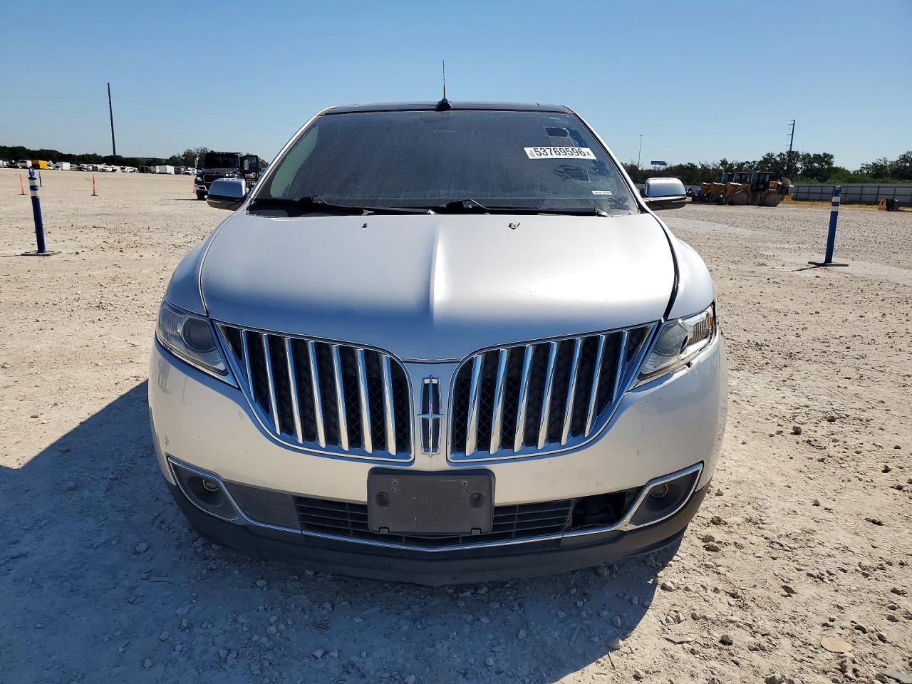 2013 Lincoln Mkx Silver vin: 2LMDJ8JK6DBL35751