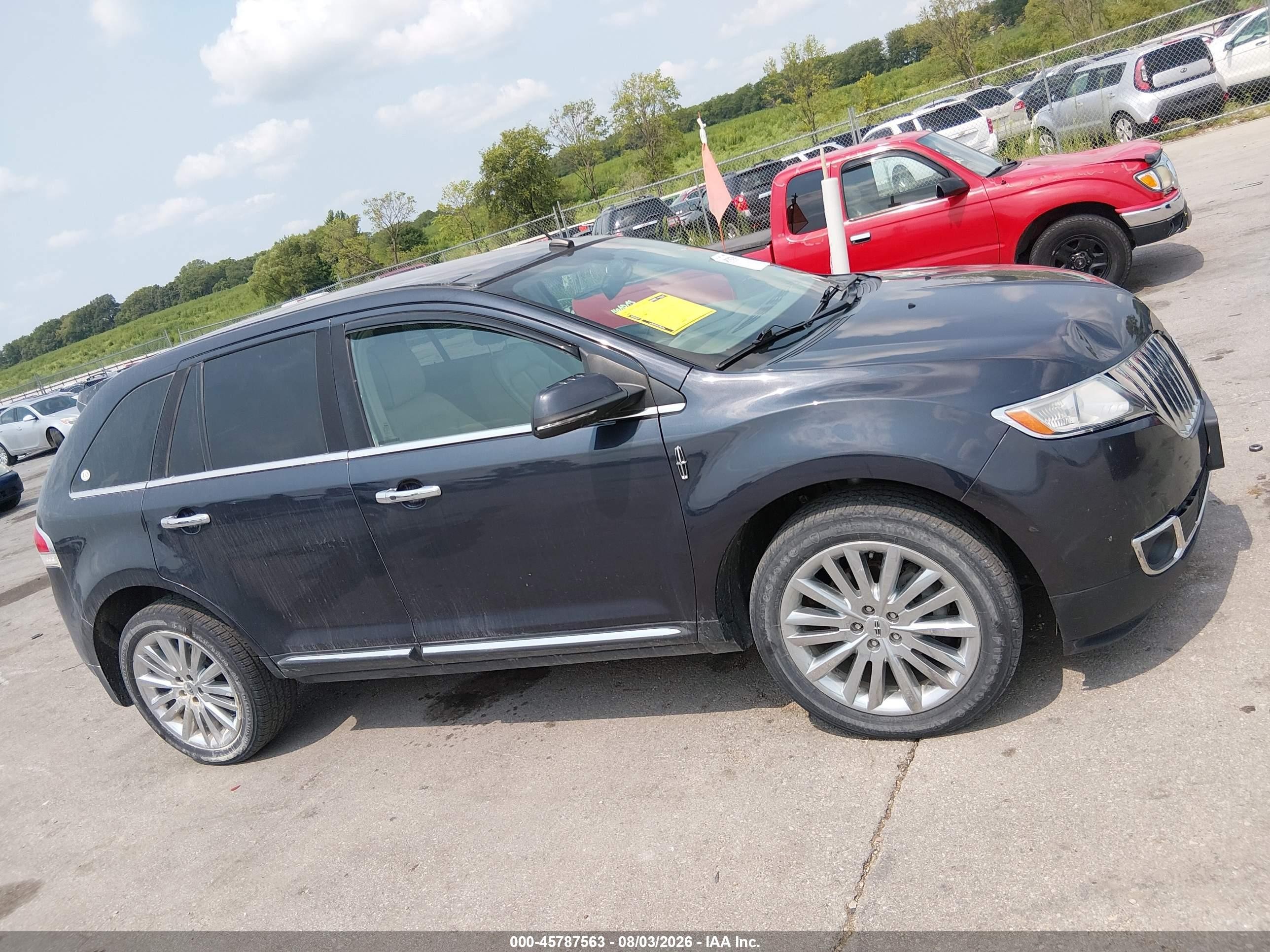 2014 Lincoln Mkx Beige vin: 2LMDJ8JK6EBL01696