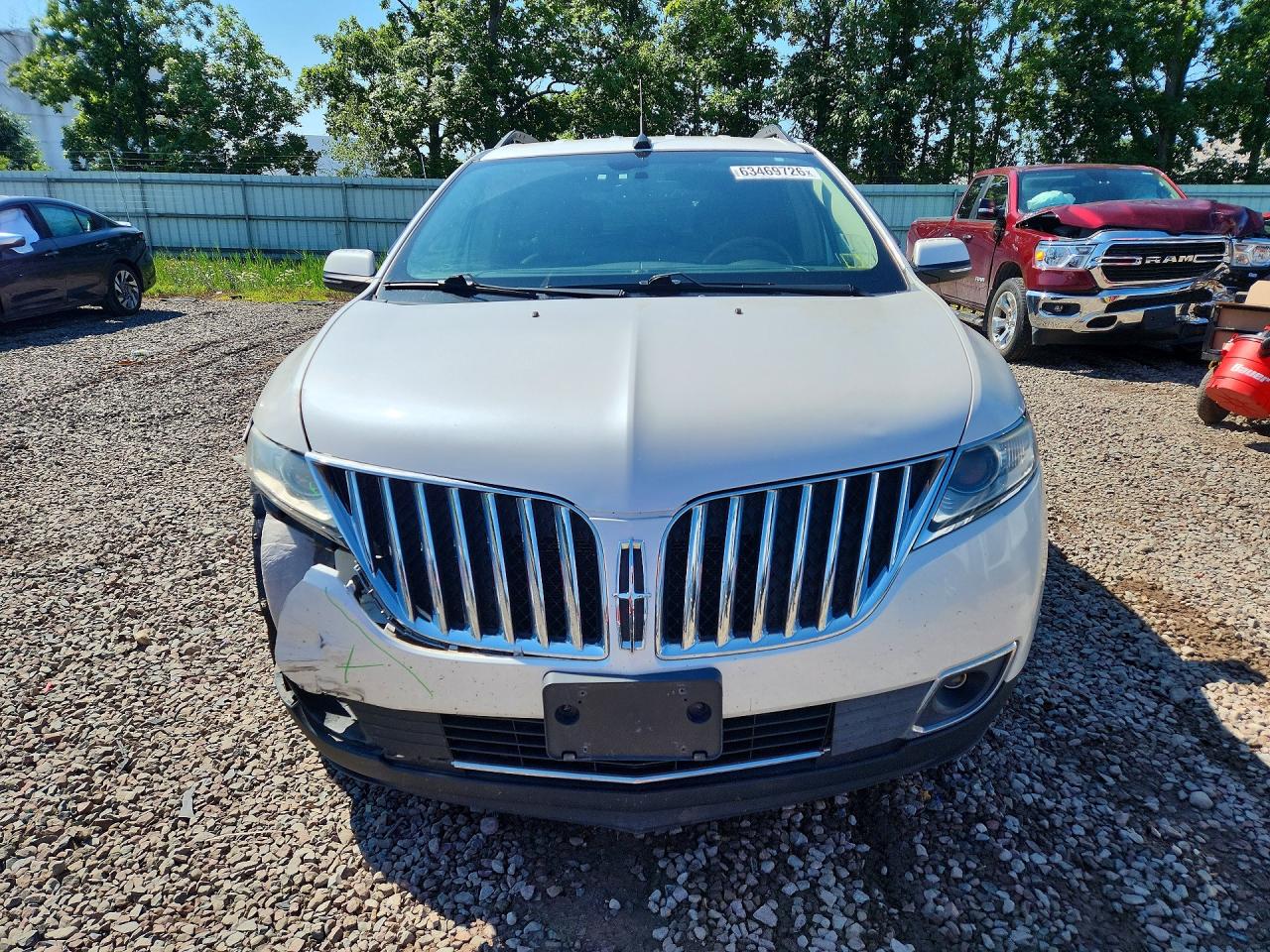 2015 Lincoln Mkx White vin: 2LMDJ8JK6FBL24445