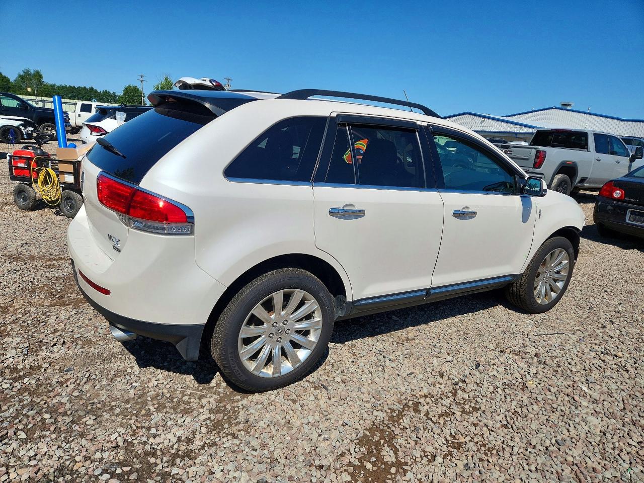 2015 Lincoln Mkx White vin: 2LMDJ8JK6FBL24445