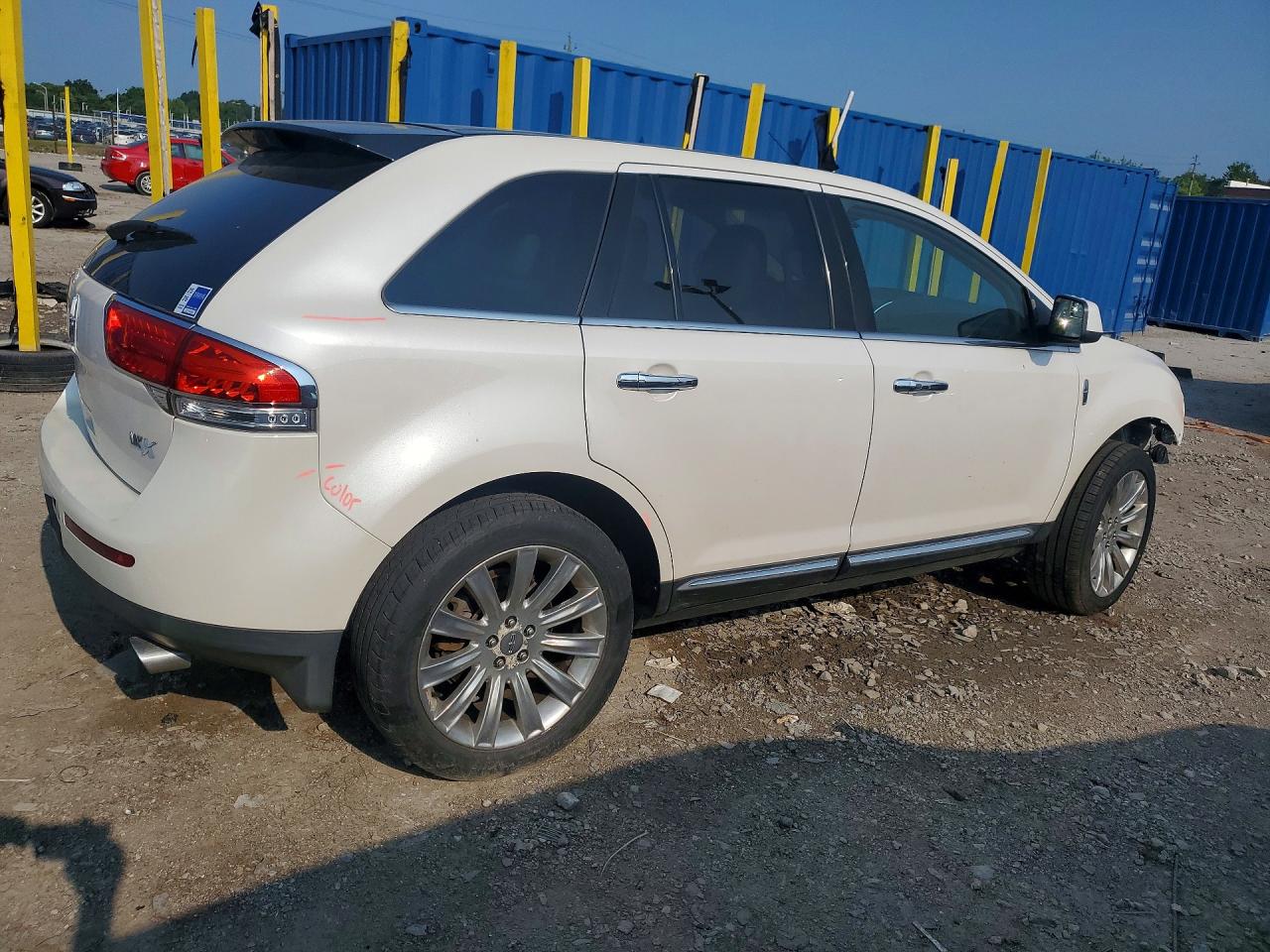2011 Lincoln Mkx White vin: 2LMDJ8JK7BBJ07139