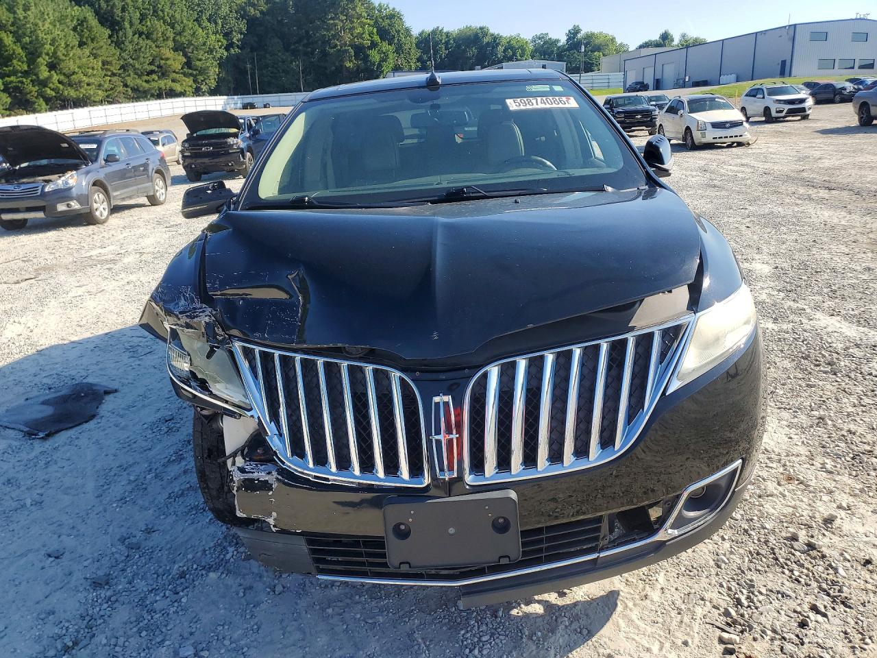 2012 Lincoln Mkx Black vin: 2LMDJ8JK7CBL01817