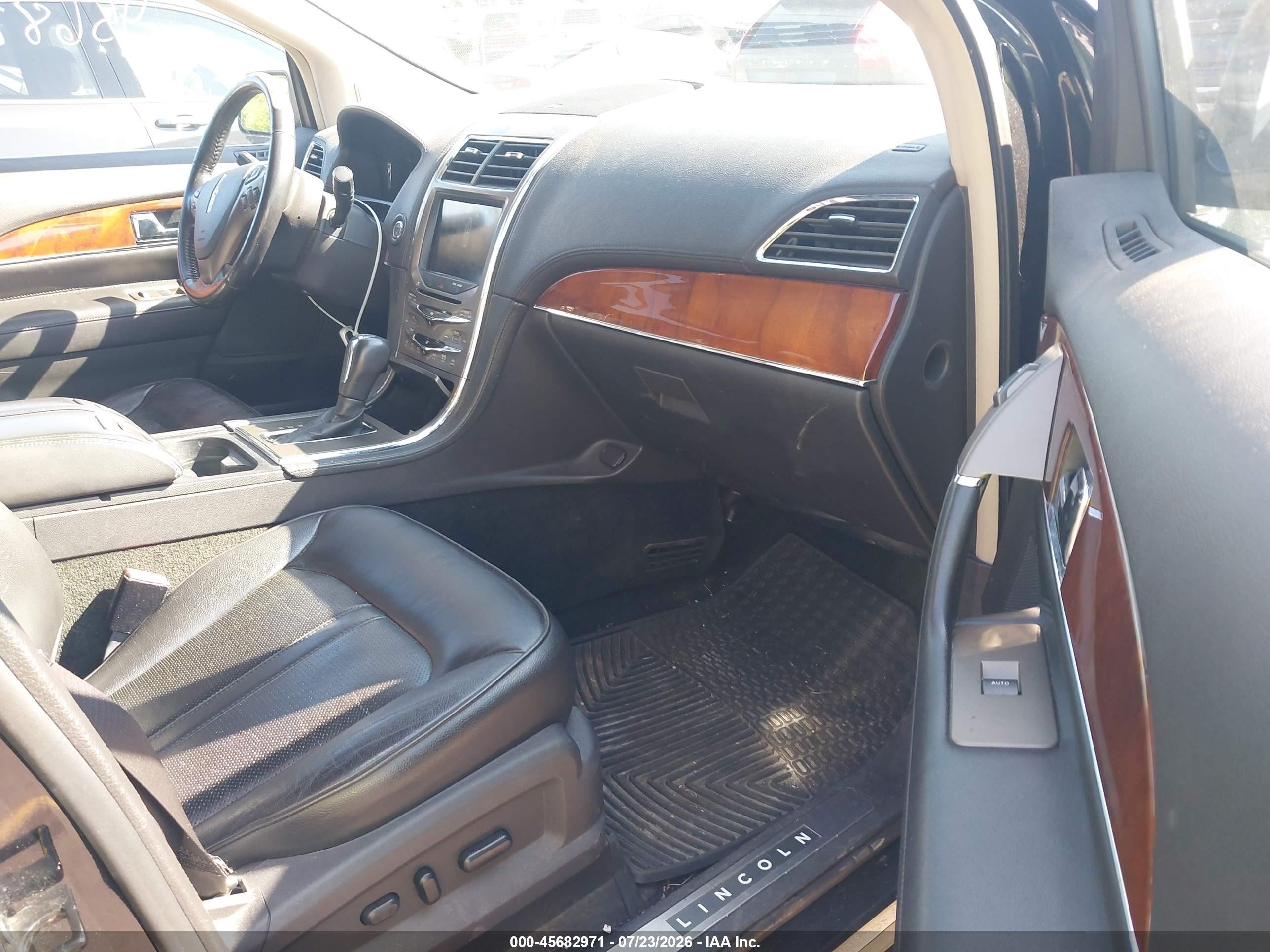 2012 Lincoln Mkx   Black vin: 2LMDJ8JK7CBL12932