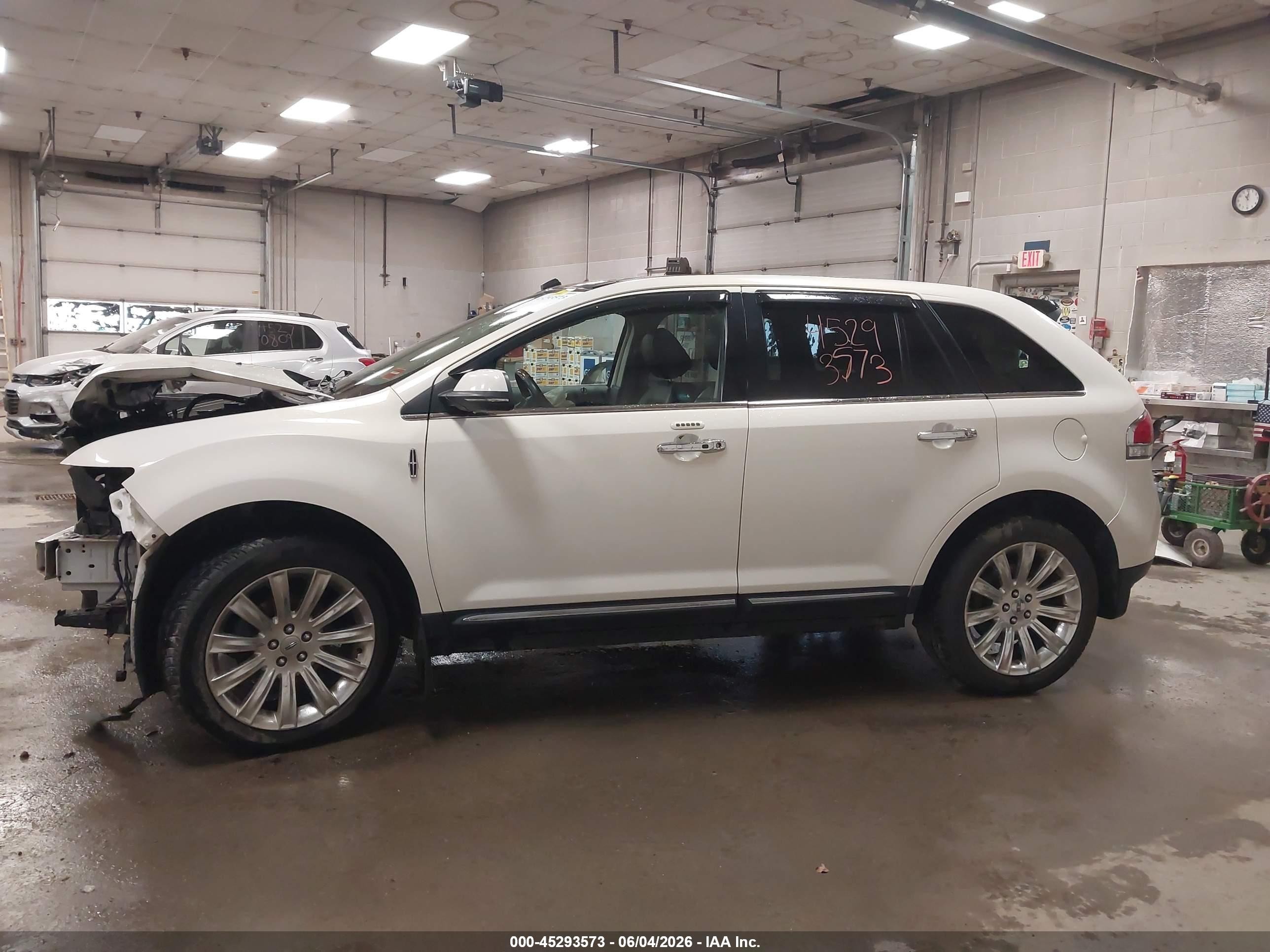 2013 Lincoln Mkx   White vin: 2LMDJ8JK7DBL22104
