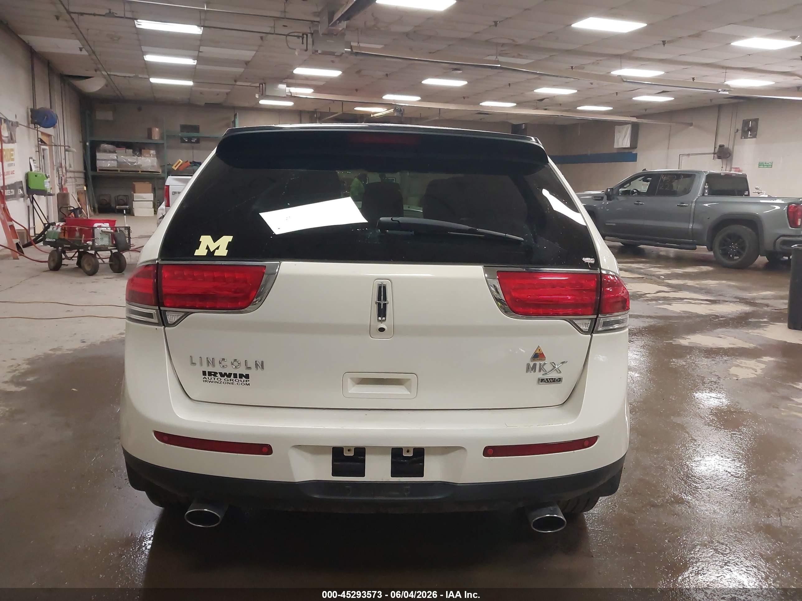 2013 Lincoln Mkx   White vin: 2LMDJ8JK7DBL22104