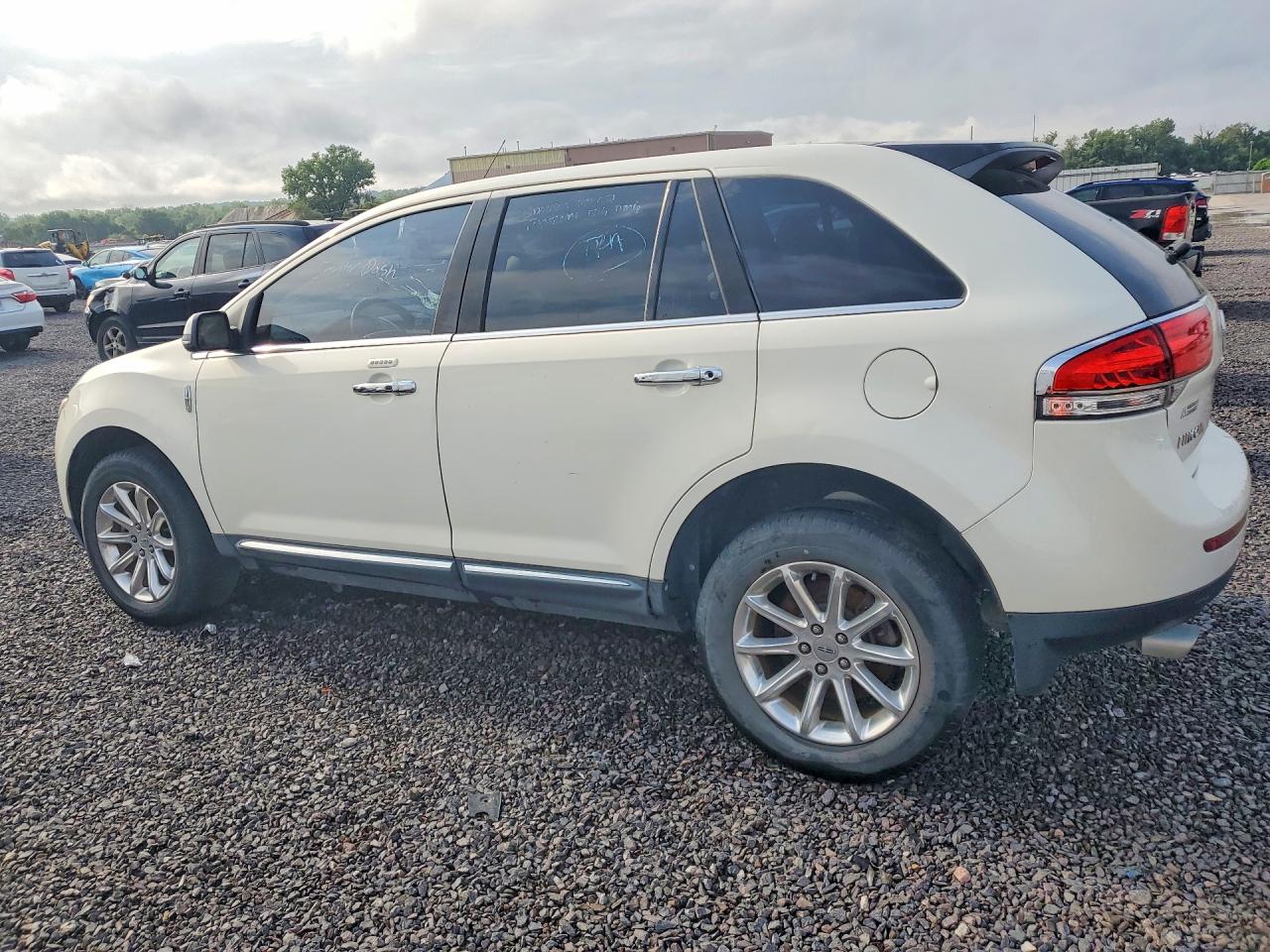 2013 Lincoln Mkx White vin: 2LMDJ8JK7DBL23298