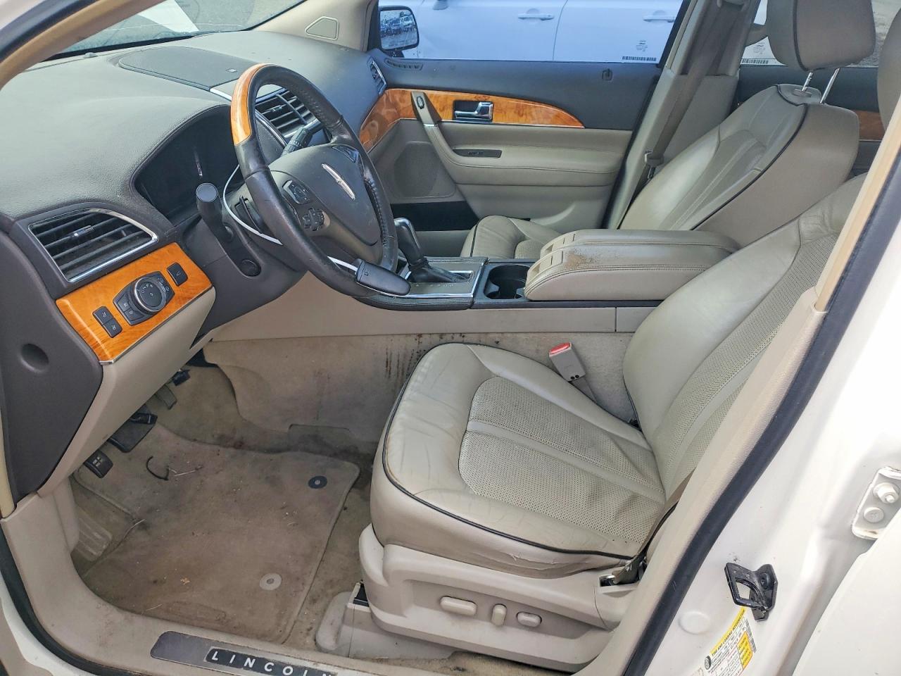 2013 Lincoln Mkx White vin: 2LMDJ8JK7DBL23298