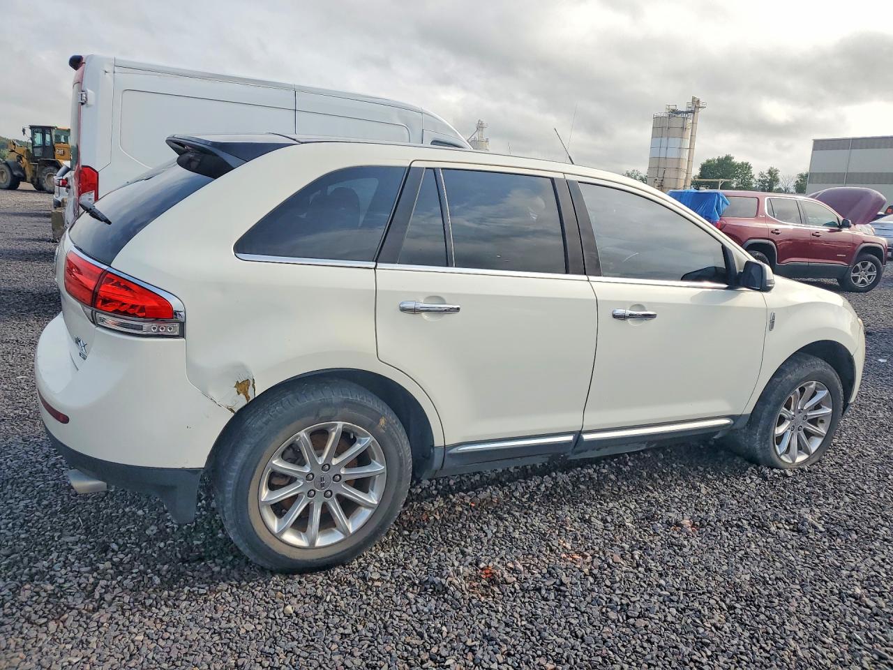 2013 Lincoln Mkx White vin: 2LMDJ8JK7DBL23298