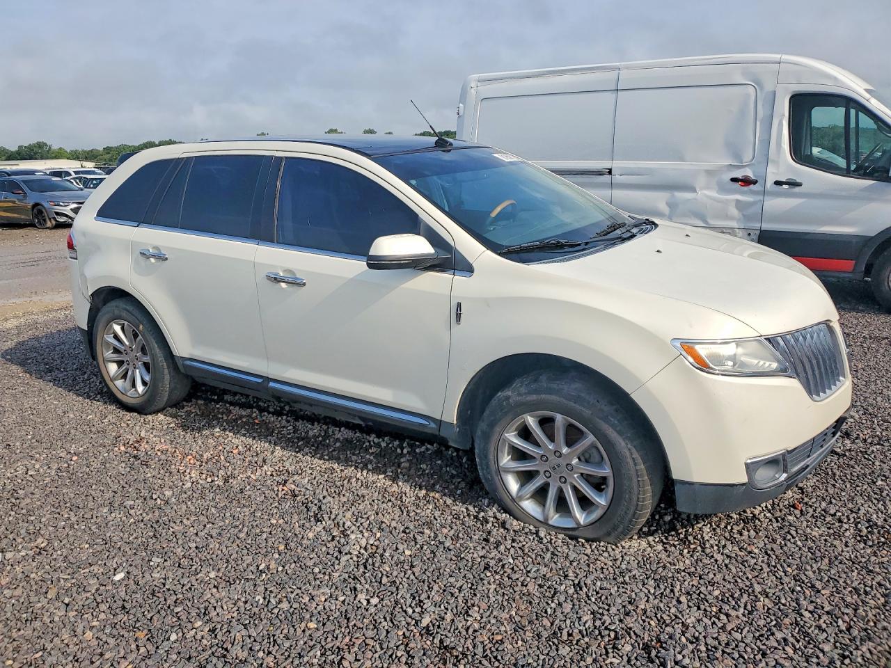 2013 Lincoln Mkx White vin: 2LMDJ8JK7DBL23298