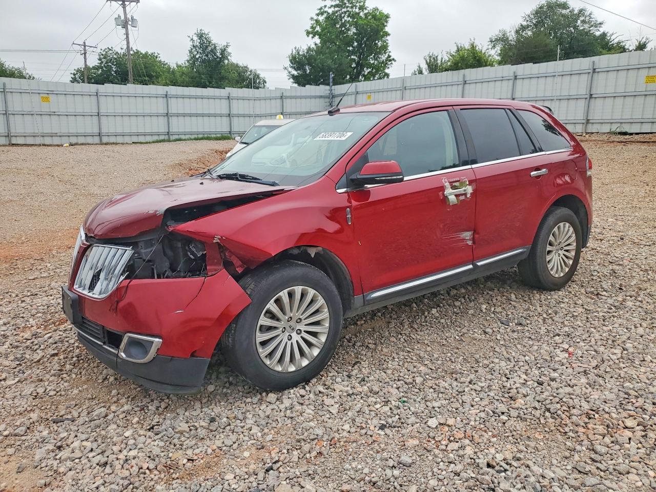 2013 Lincoln Mkx Burgundy vin: 2LMDJ8JK7DBL36603