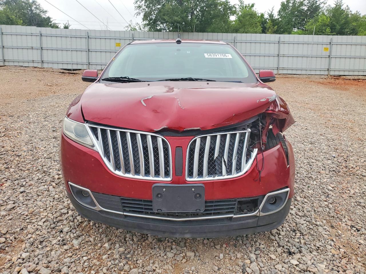 2013 Lincoln Mkx Burgundy vin: 2LMDJ8JK7DBL36603