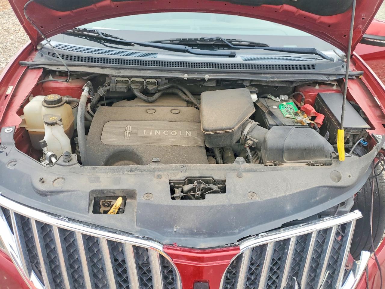2013 Lincoln Mkx Burgundy vin: 2LMDJ8JK7DBL36603