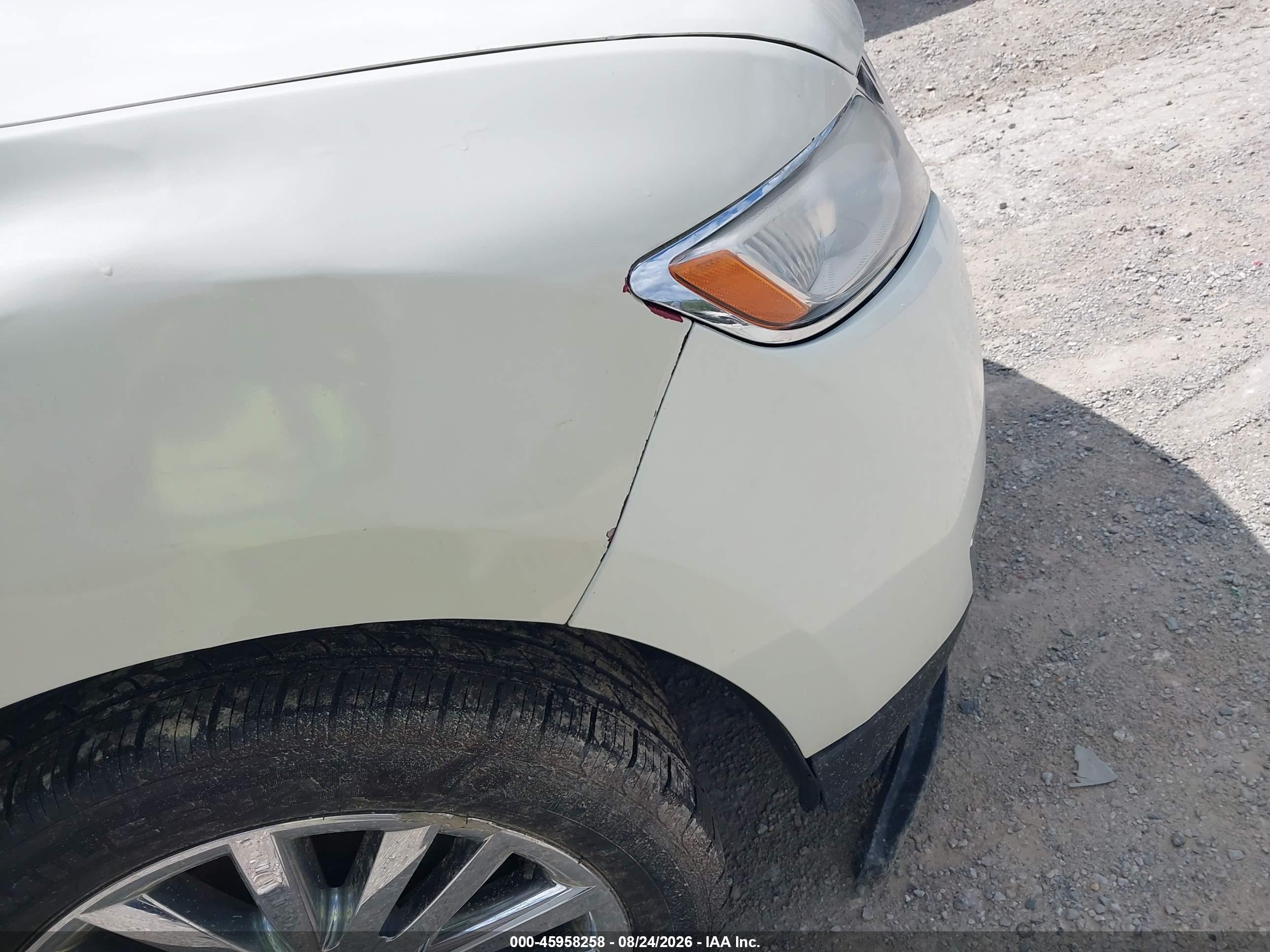 2013 Lincoln Mkx White vin: 2LMDJ8JK7DBL46371