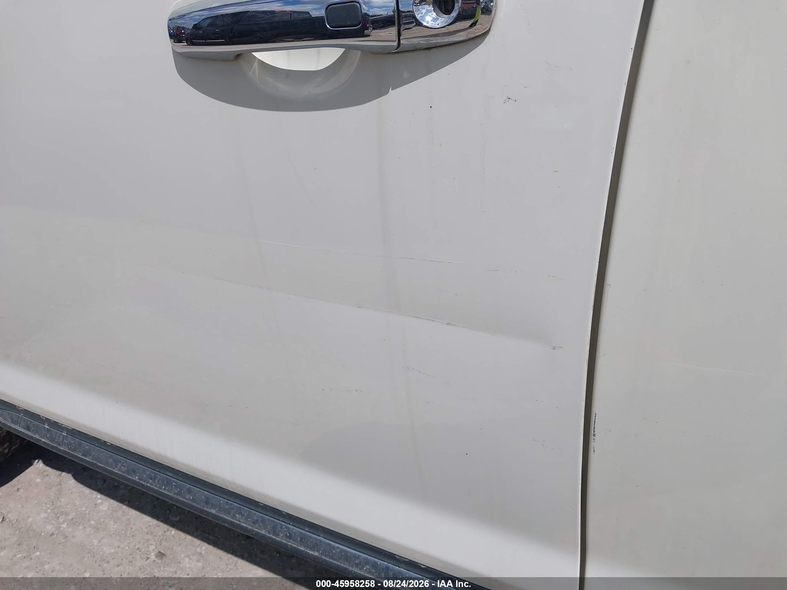 2013 Lincoln Mkx White vin: 2LMDJ8JK7DBL46371