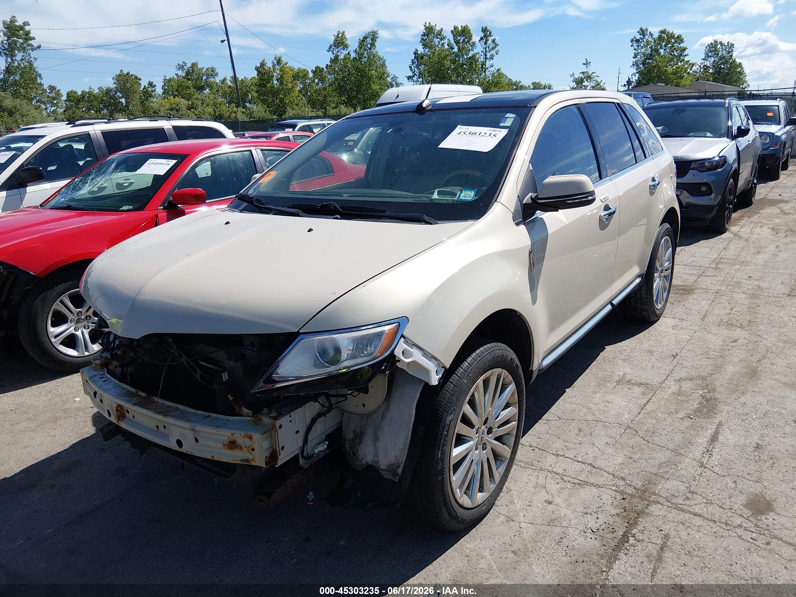 2015 Lincoln Mkx   Tan vin: 2LMDJ8JK7FBL24292