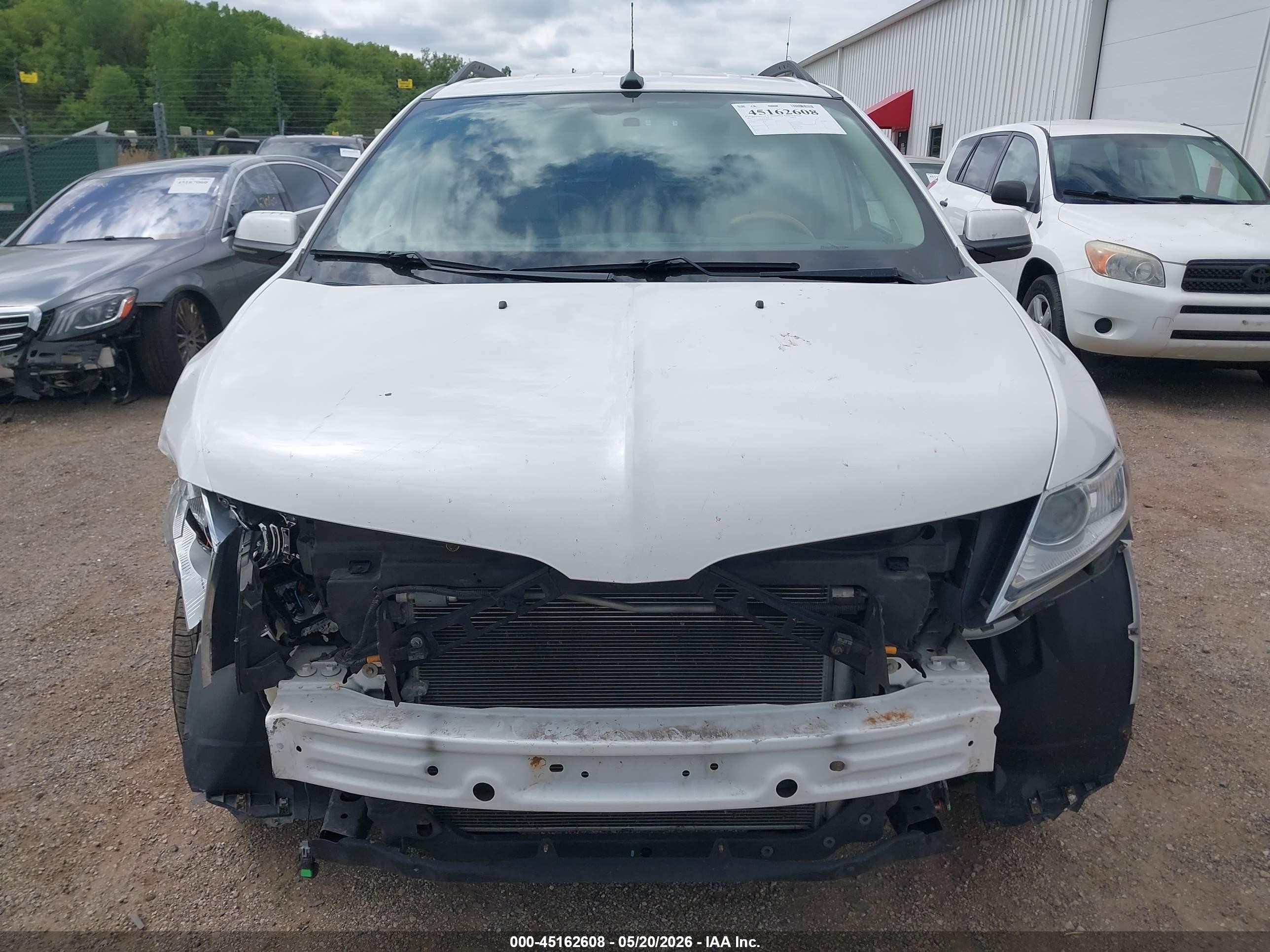 2012 Lincoln Mkx   White vin: 2LMDJ8JK8CBL04421