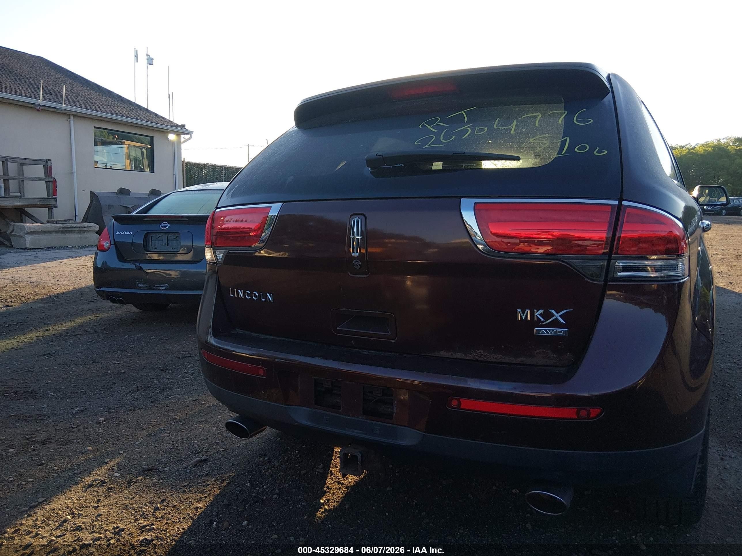 2012 Lincoln Mkx   Maroon vin: 2LMDJ8JK8CBL08856