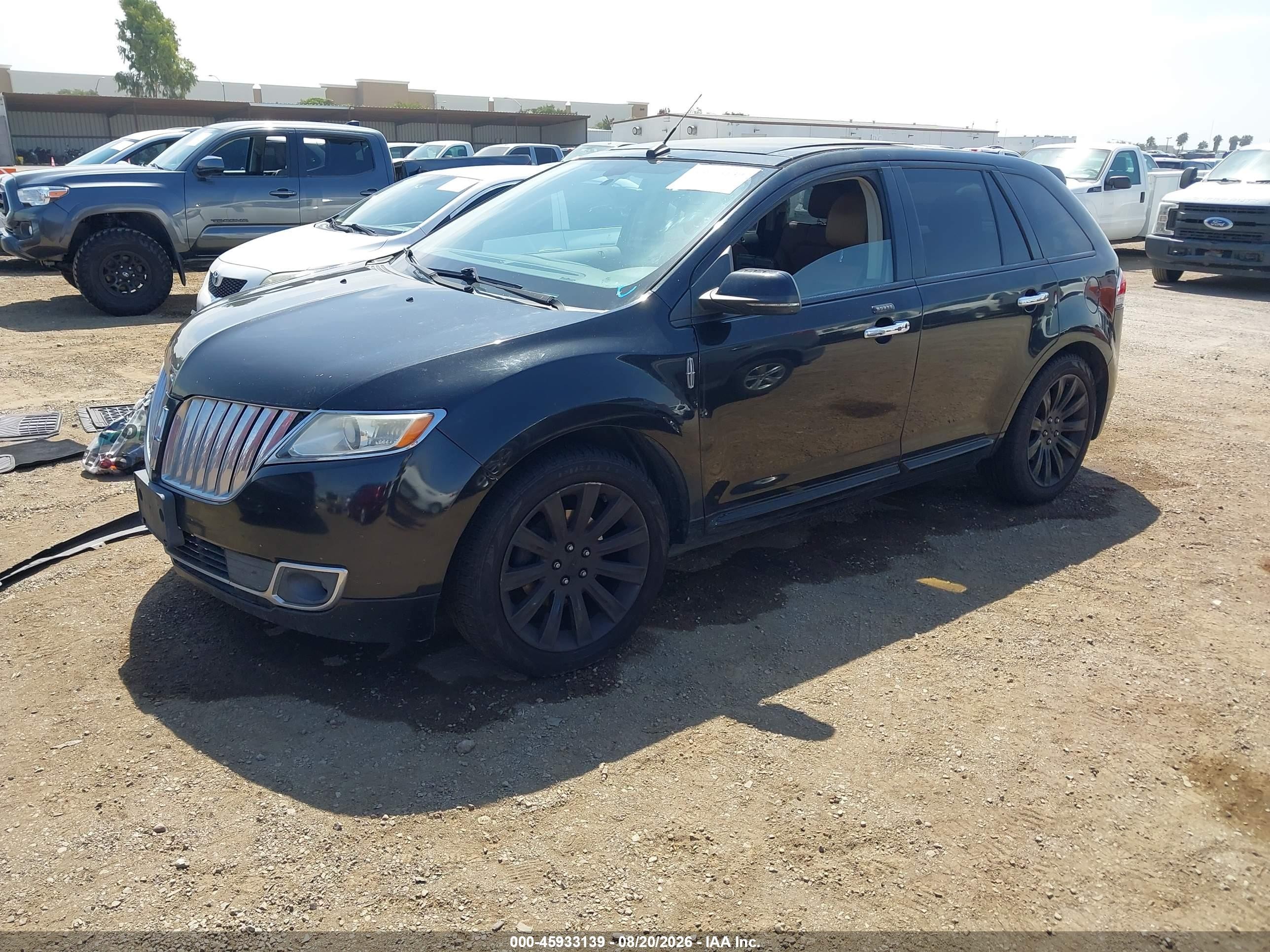2012 Lincoln Mkx   Черный vin: 2LMDJ8JK8CBL10915