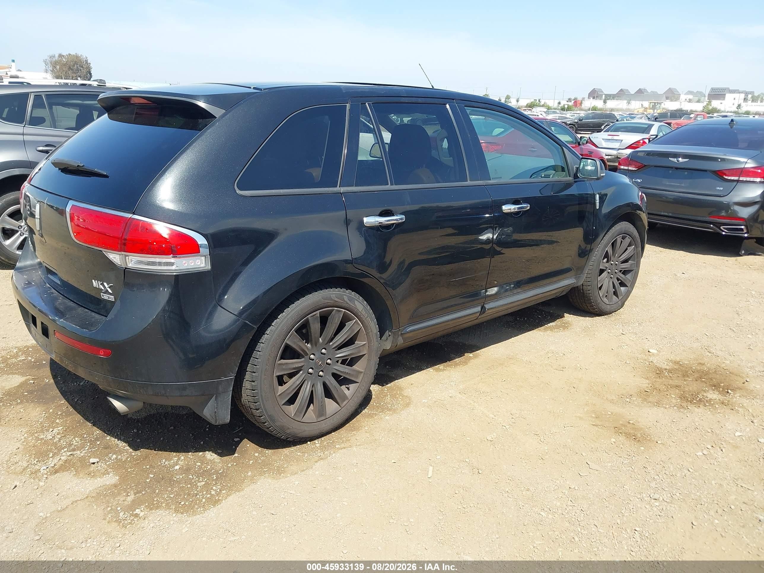 2012 Lincoln Mkx   Черный vin: 2LMDJ8JK8CBL10915