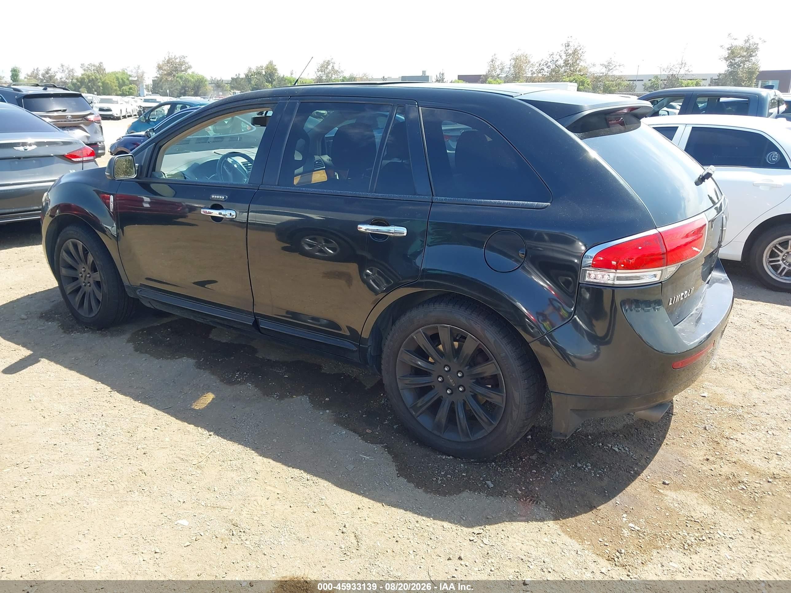 2012 Lincoln Mkx   Черный vin: 2LMDJ8JK8CBL10915