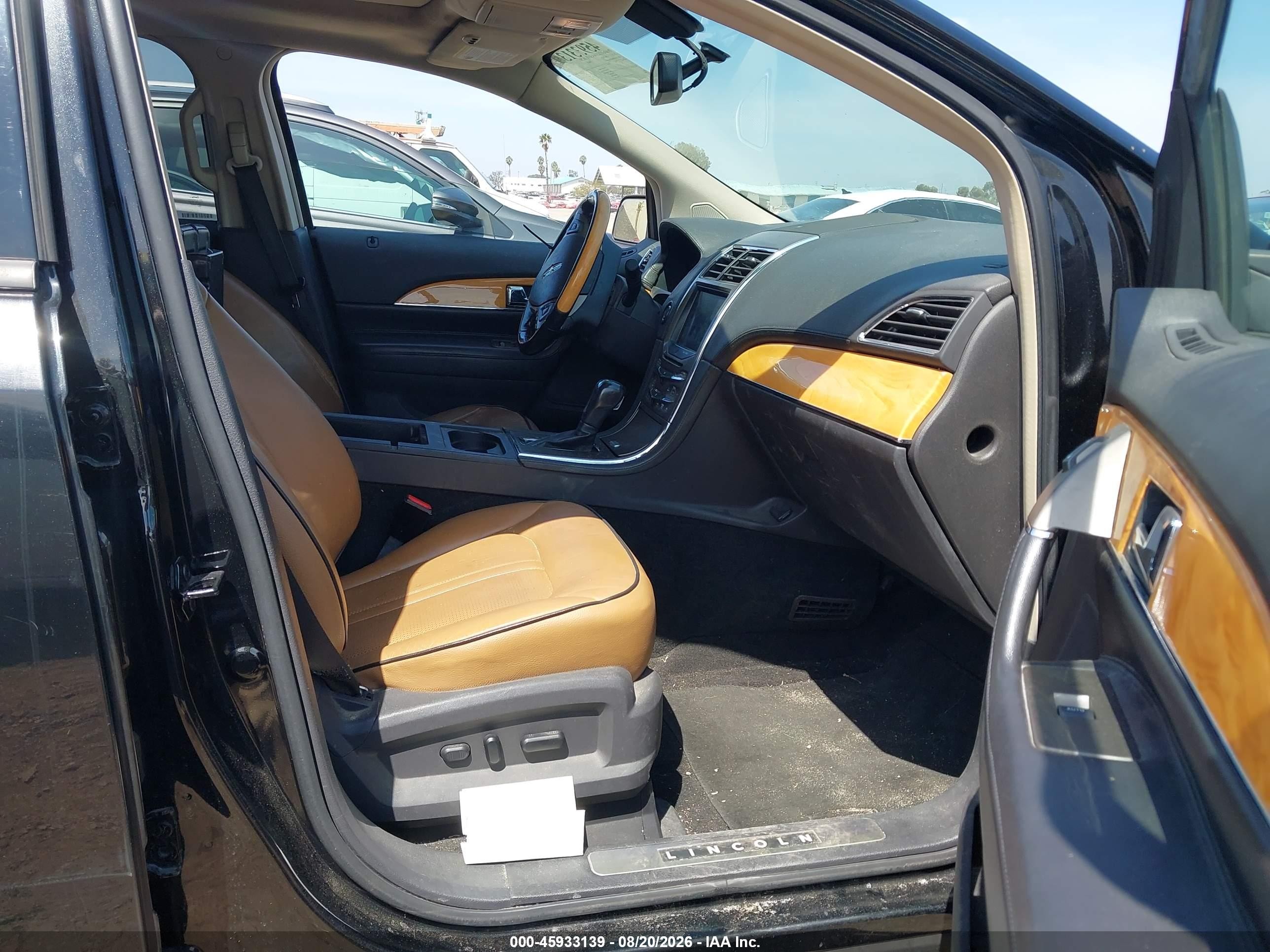 2012 Lincoln Mkx   Черный vin: 2LMDJ8JK8CBL10915