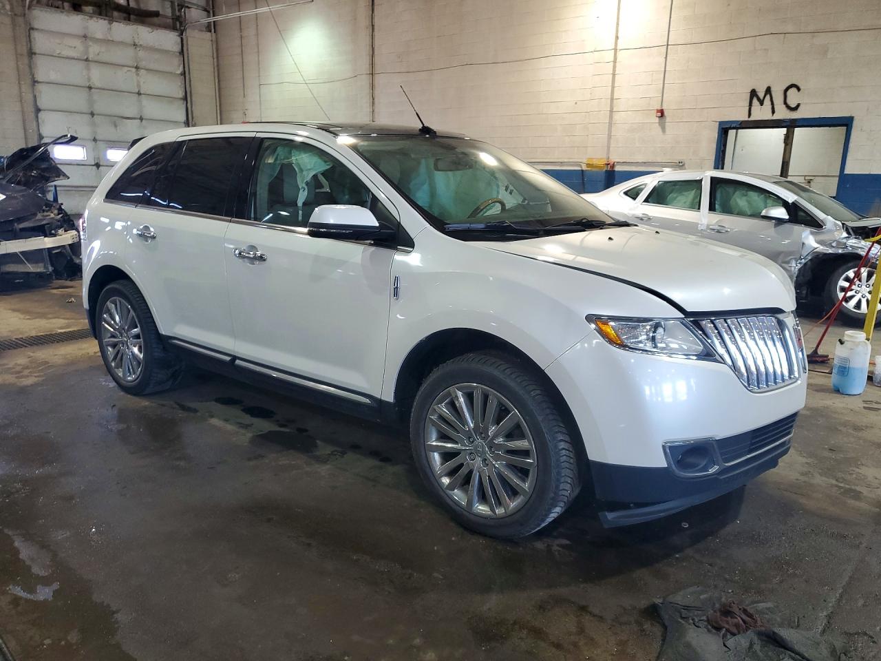 2013 Lincoln Mkx White vin: 2LMDJ8JK8DBL10348
