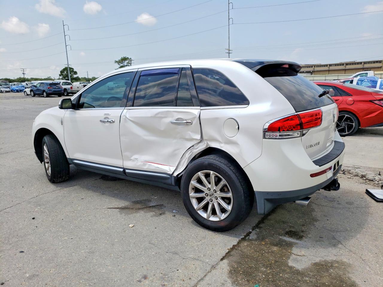 2013 Lincoln Mkx White vin: 2LMDJ8JK8DBL16943