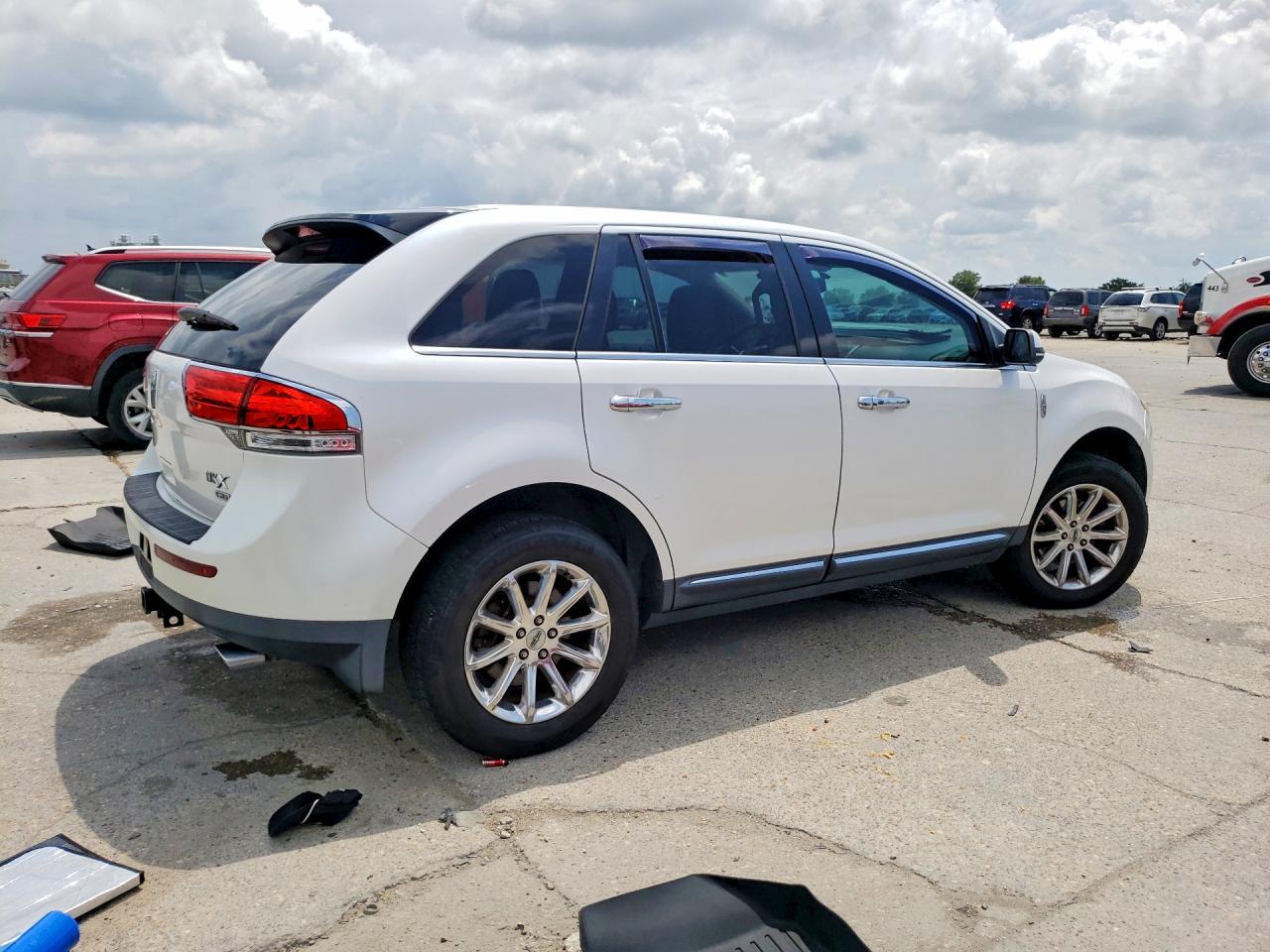 2013 Lincoln Mkx White vin: 2LMDJ8JK8DBL16943