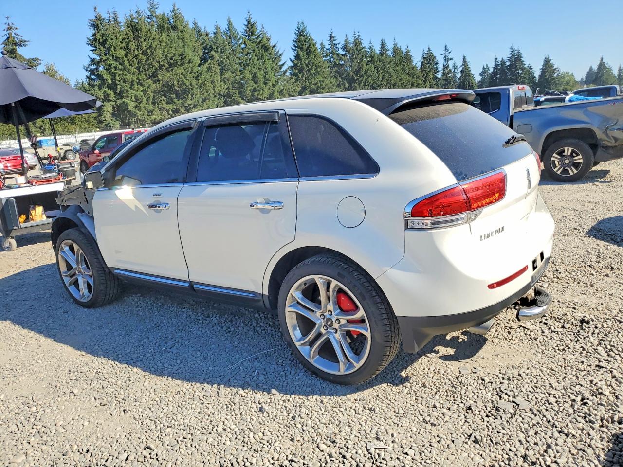 2013 Lincoln Mkx White vin: 2LMDJ8JK8DBL19289