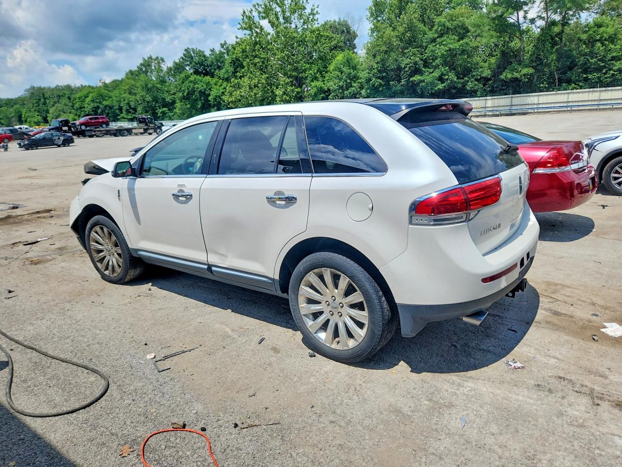 2013 Lincoln Mkx Белый vin: 2LMDJ8JK8DBL20443