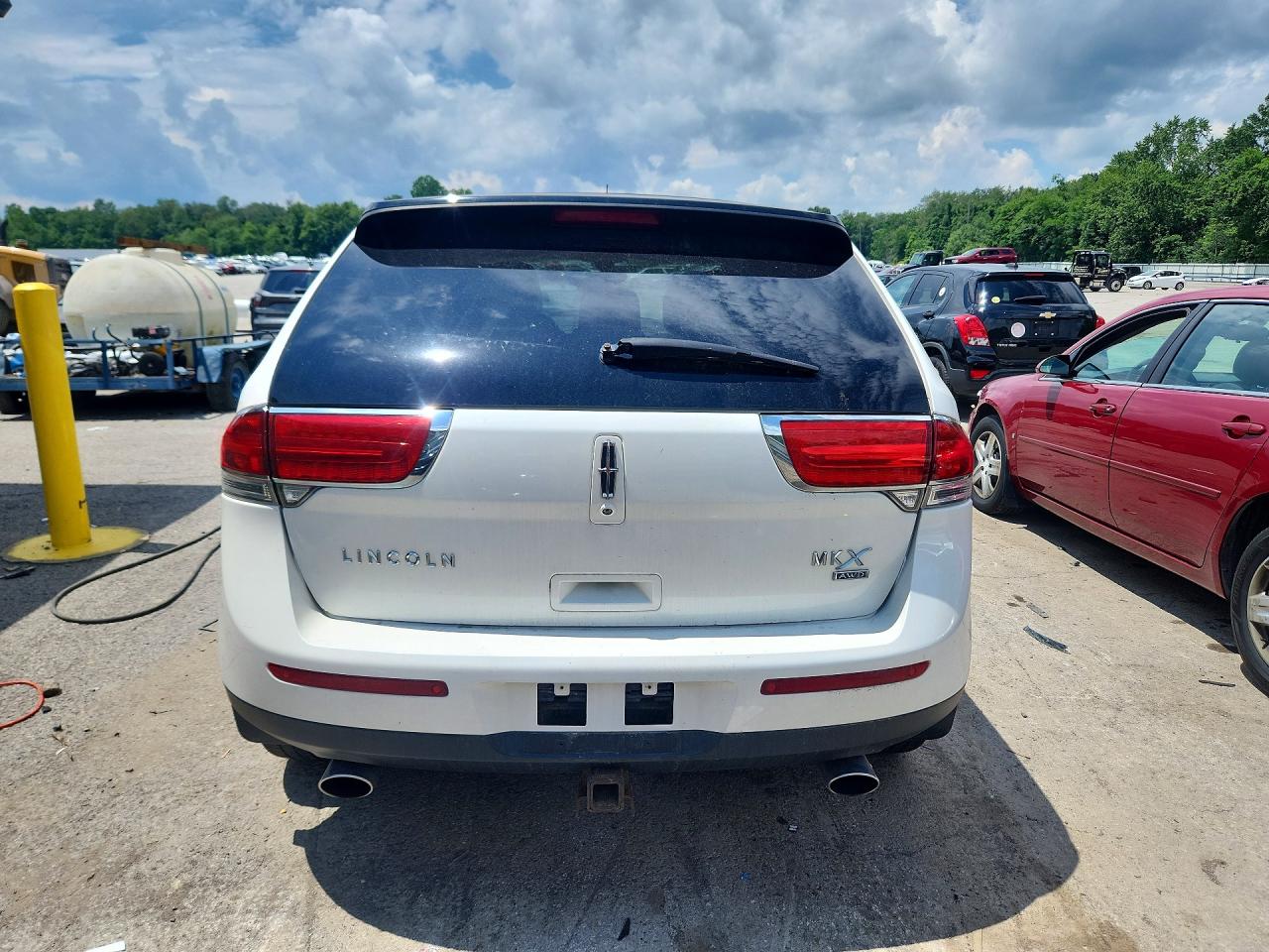 2013 Lincoln Mkx Белый vin: 2LMDJ8JK8DBL20443
