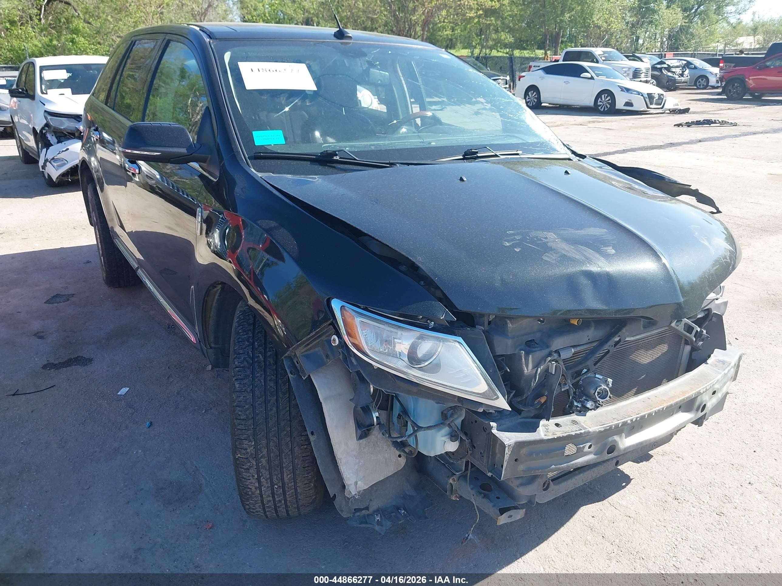 2014 Lincoln Mkx   Black vin: 2LMDJ8JK8EBL13378