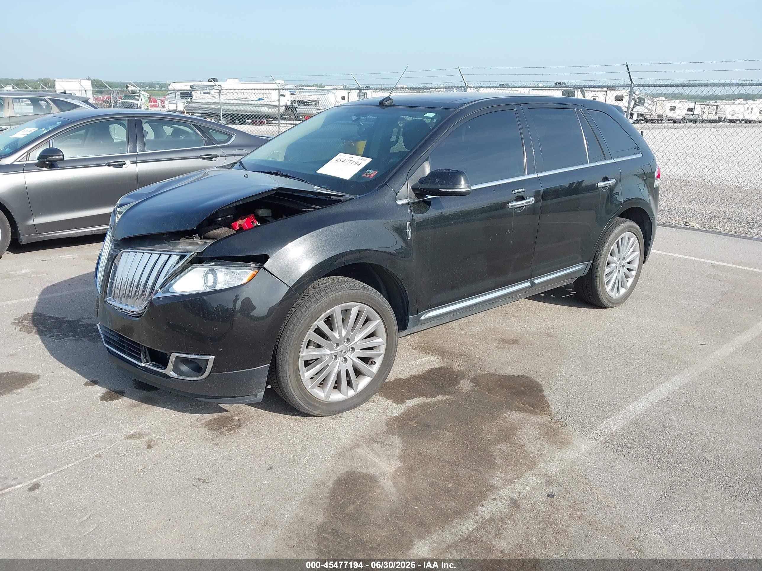 2015 Lincoln Mkx   Black vin: 2LMDJ8JK8FBL20722