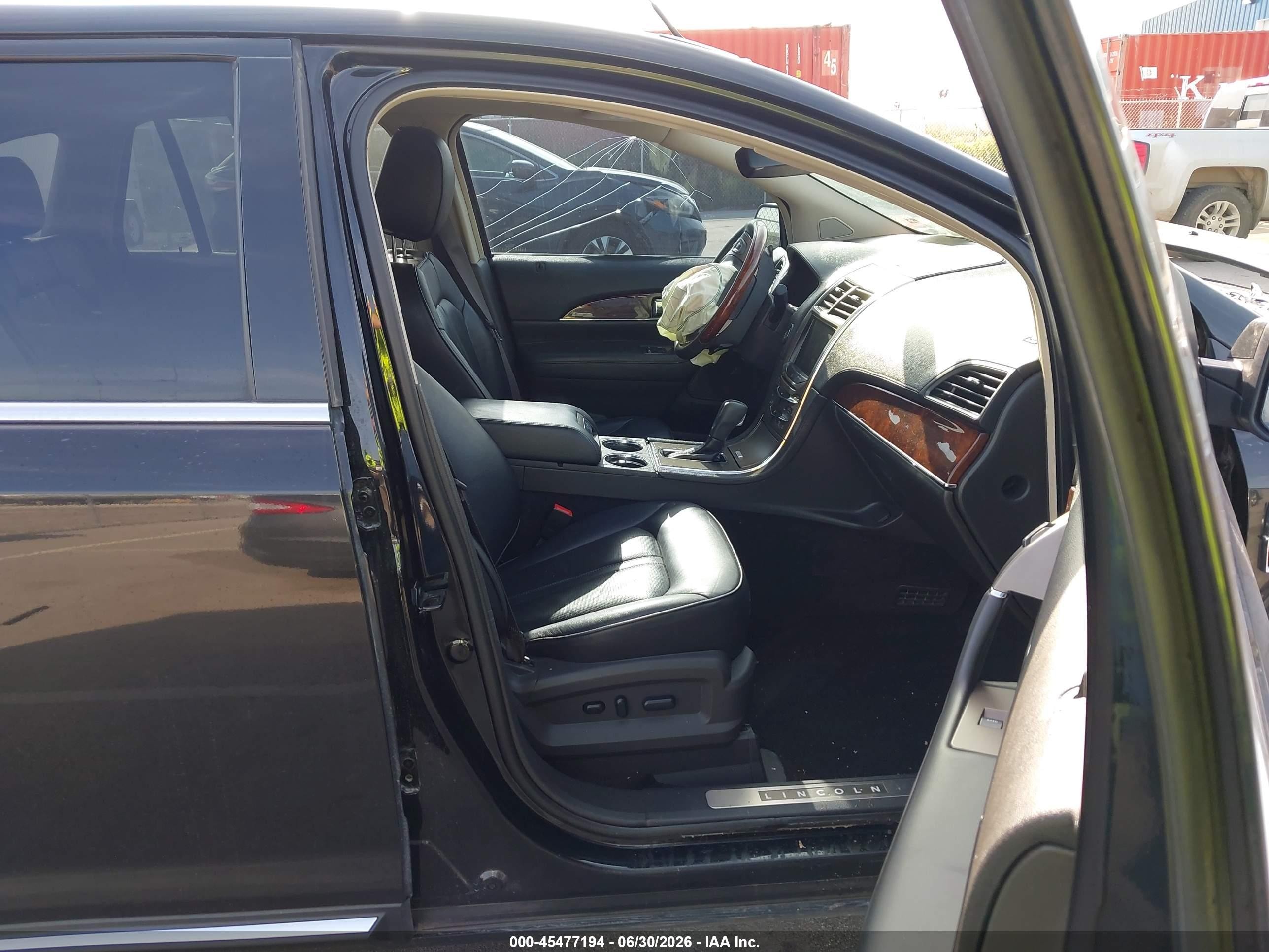 2015 Lincoln Mkx   Black vin: 2LMDJ8JK8FBL20722