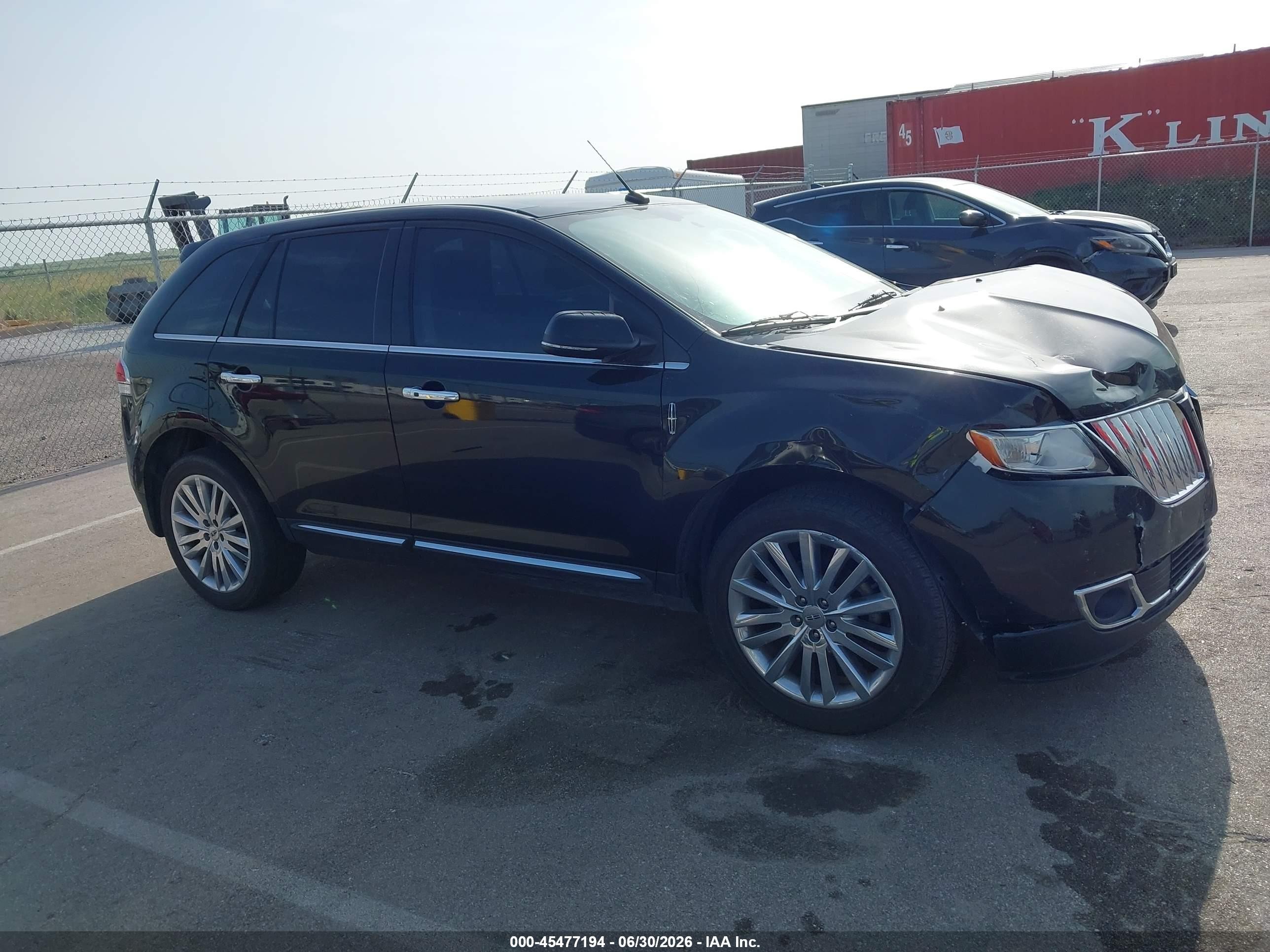 2015 Lincoln Mkx   Black vin: 2LMDJ8JK8FBL20722