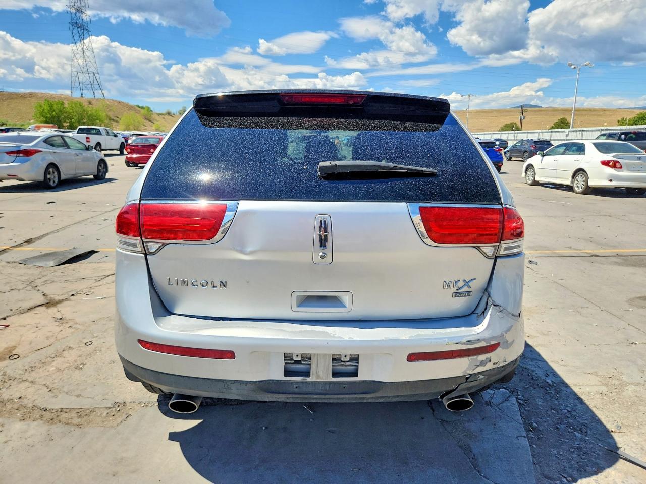 2011 Lincoln Mkx Silver vin: 2LMDJ8JK9BBJ15372