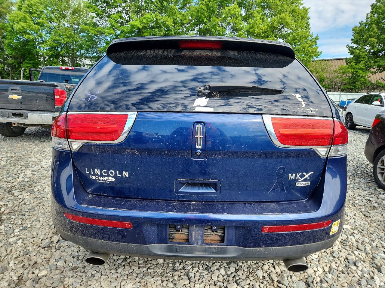 2012 Lincoln Mkx Blue vin: 2LMDJ8JK9CBL07747