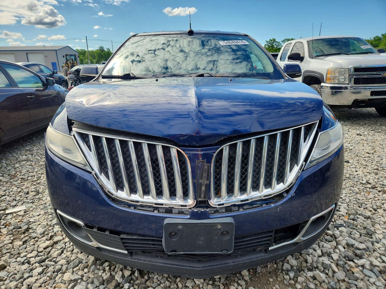 2012 Lincoln Mkx Blue vin: 2LMDJ8JK9CBL07747