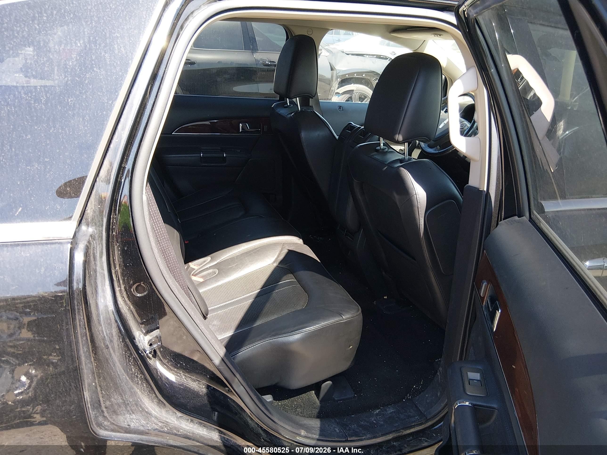 2012 Lincoln Mkx   Черный vin: 2LMDJ8JK9CBL08641