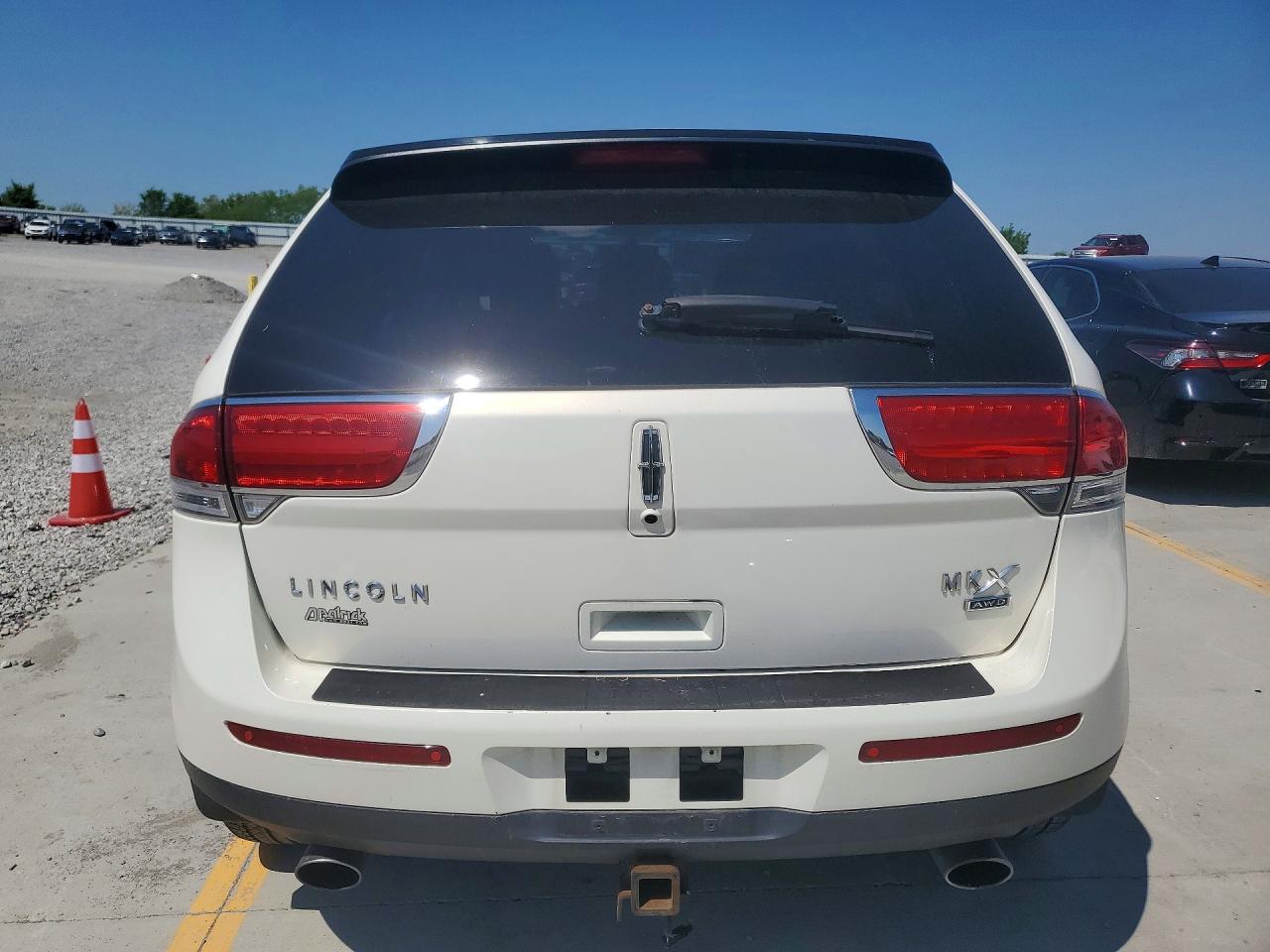 2012 Lincoln Mkx White vin: 2LMDJ8JK9CBL10602