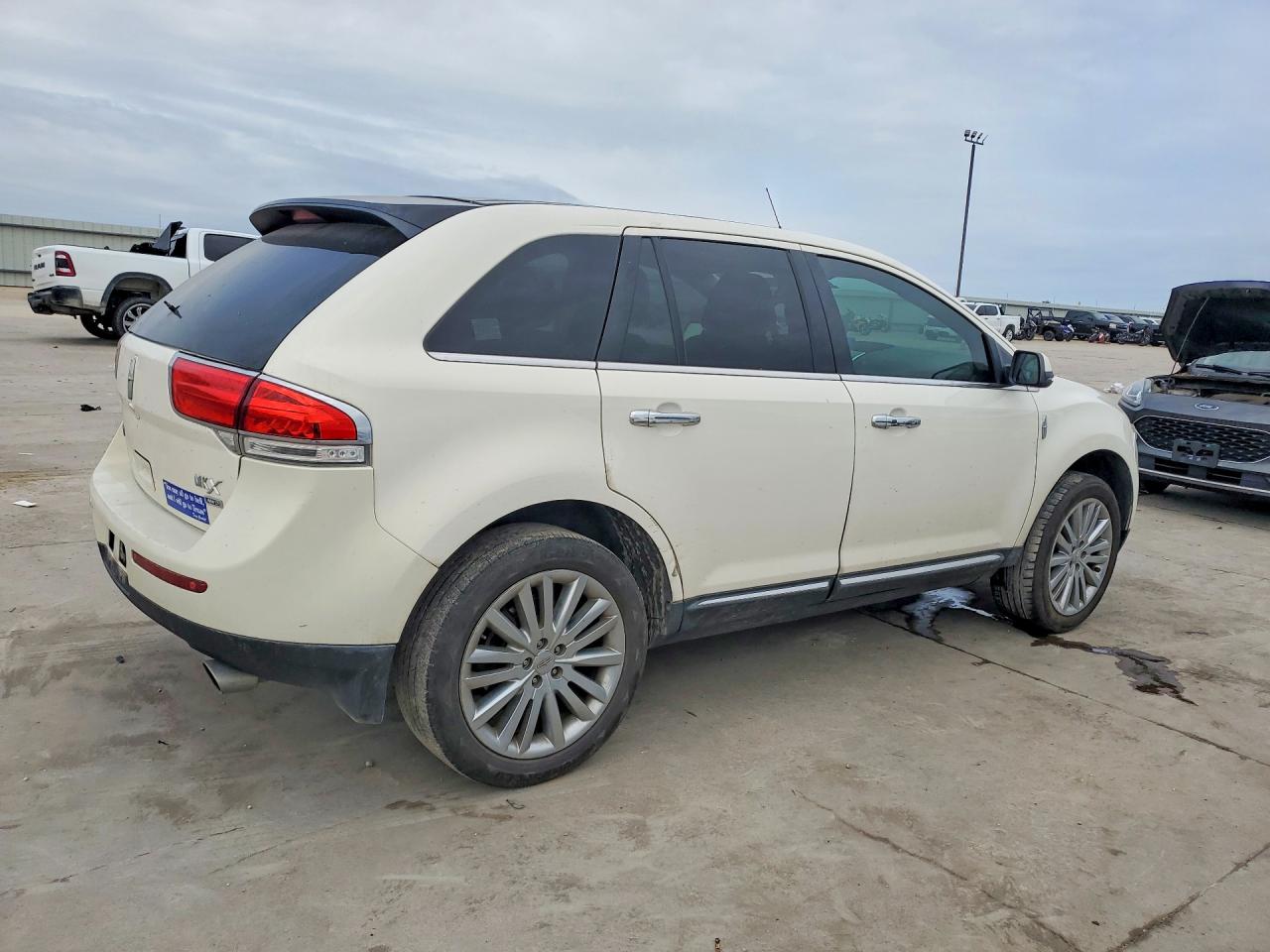 2012 Lincoln Mkx Белый vin: 2LMDJ8JK9CBL12074