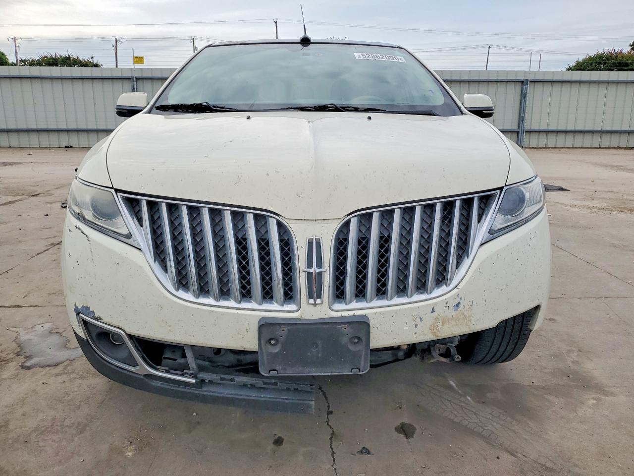2012 Lincoln Mkx Белый vin: 2LMDJ8JK9CBL12074