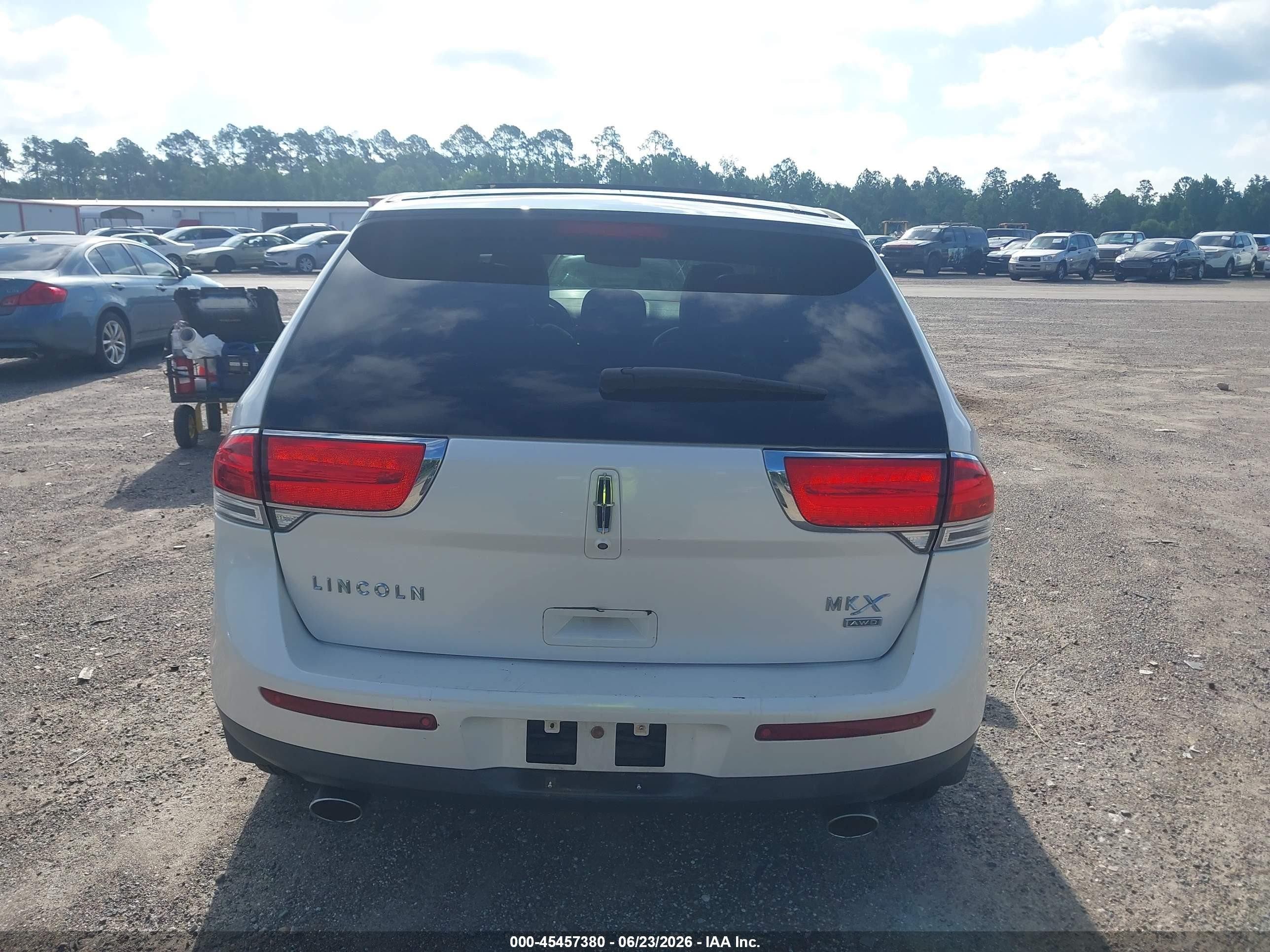 2013 Lincoln Mkx   Белый vin: 2LMDJ8JK9DBL03795