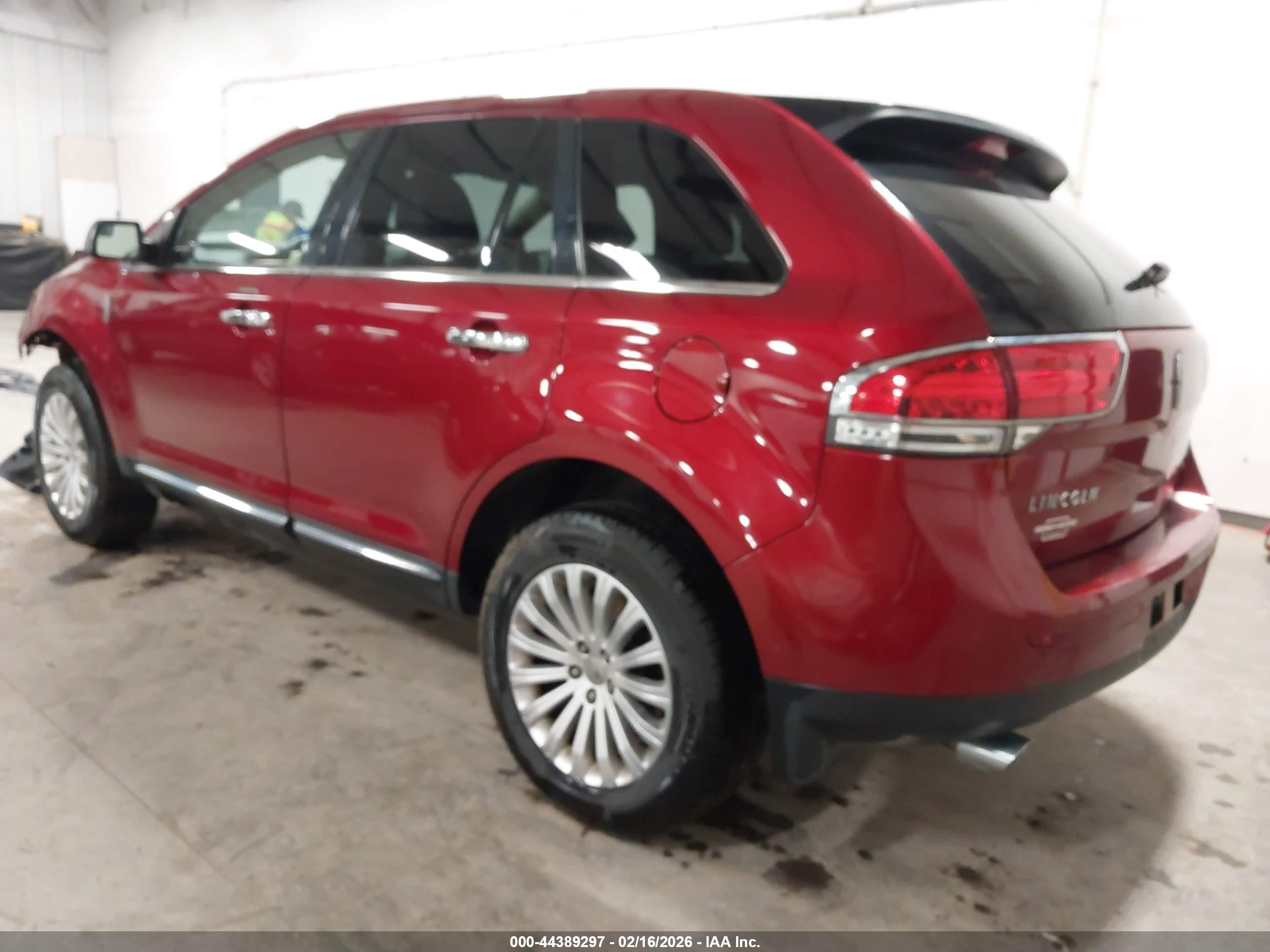 2013 Lincoln Mkx   Red vin: 2LMDJ8JK9DBL32391