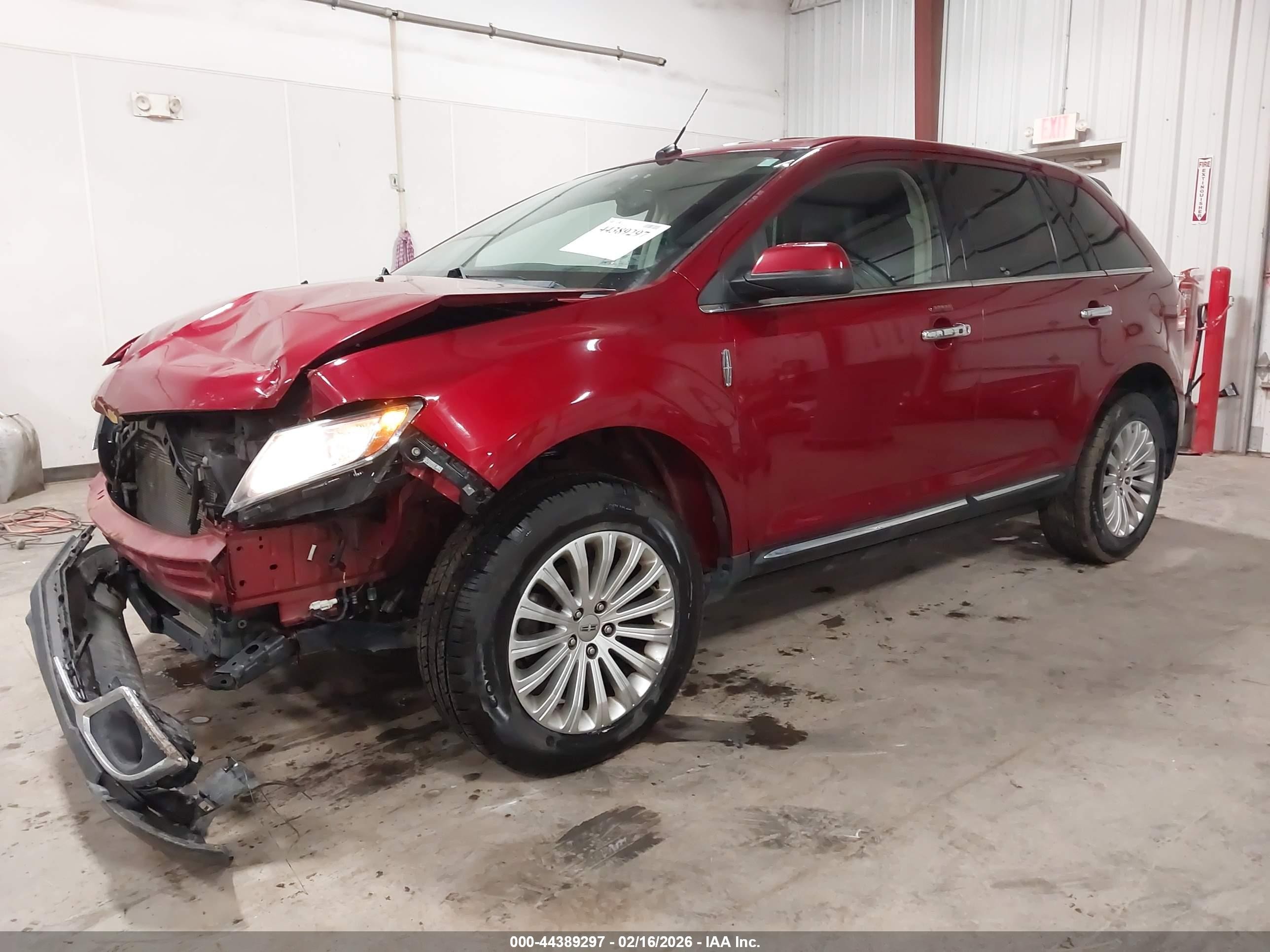 2013 Lincoln Mkx   Red vin: 2LMDJ8JK9DBL32391