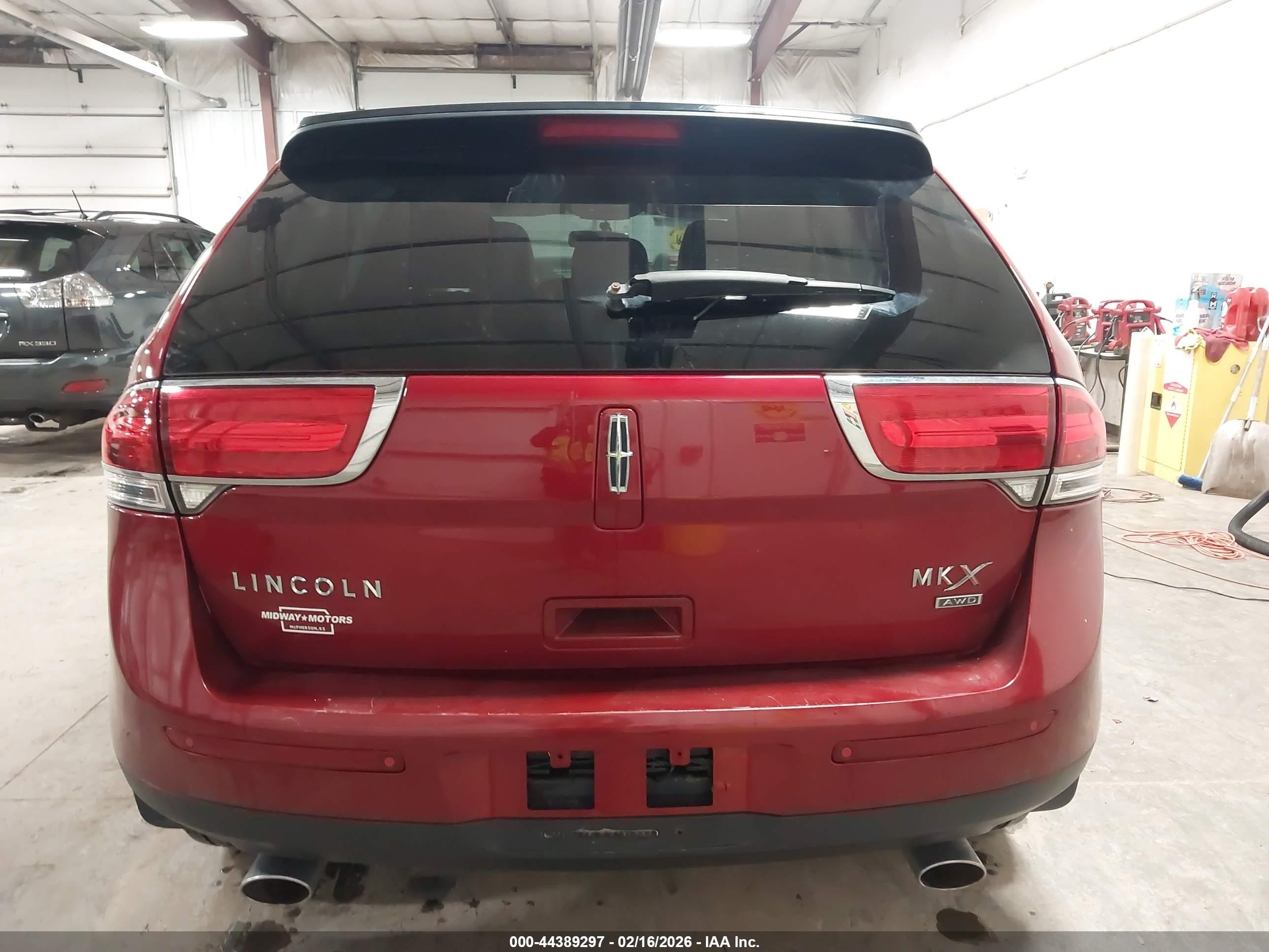 2013 Lincoln Mkx   Red vin: 2LMDJ8JK9DBL32391