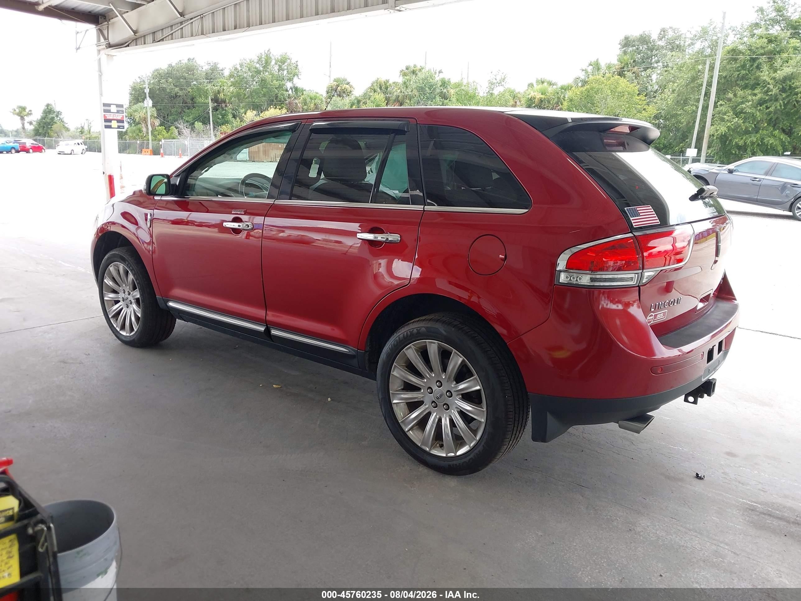 2014 Lincoln Mkx   Красный vin: 2LMDJ8JK9EBL08609