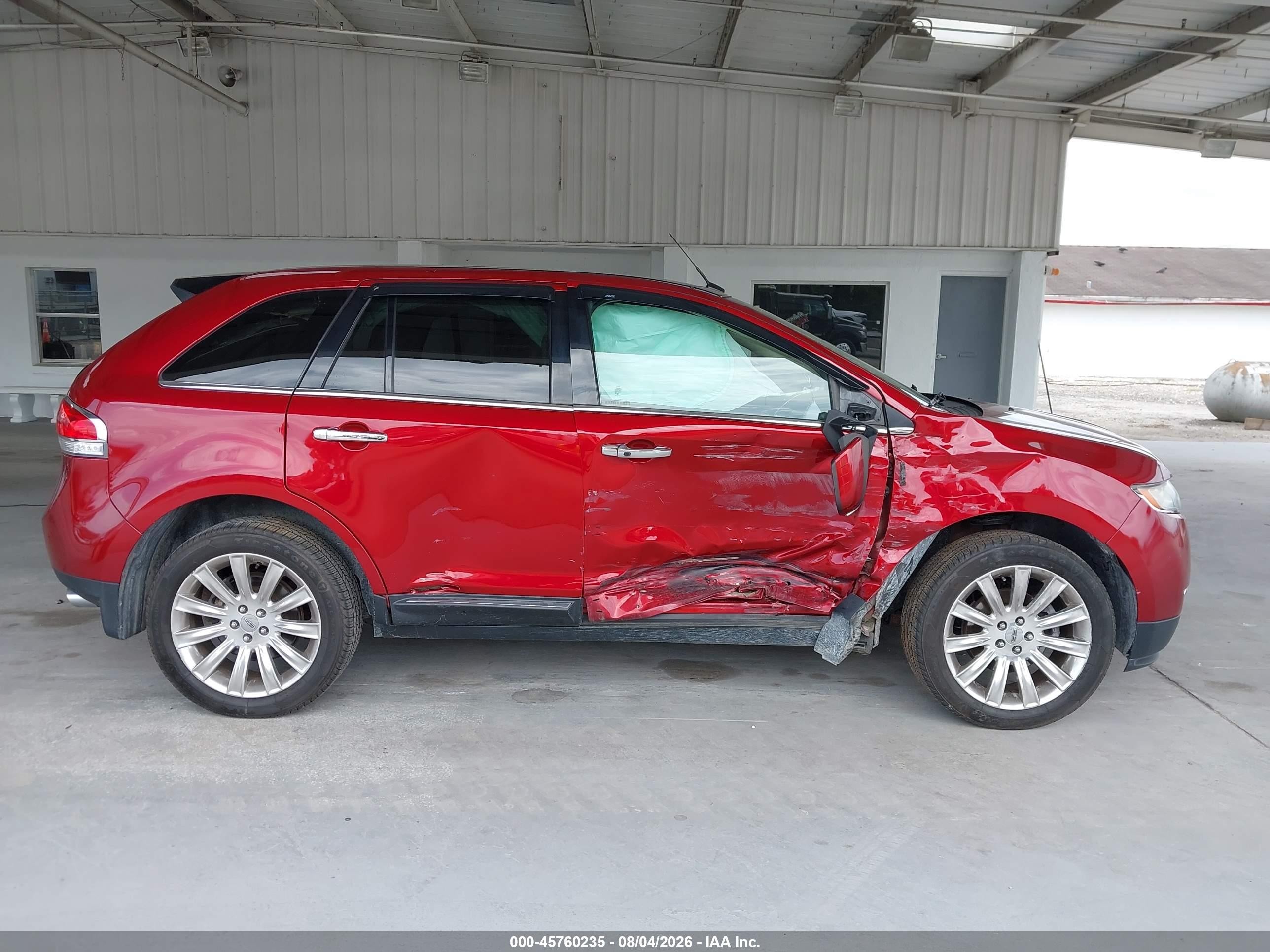 2014 Lincoln Mkx   Красный vin: 2LMDJ8JK9EBL08609