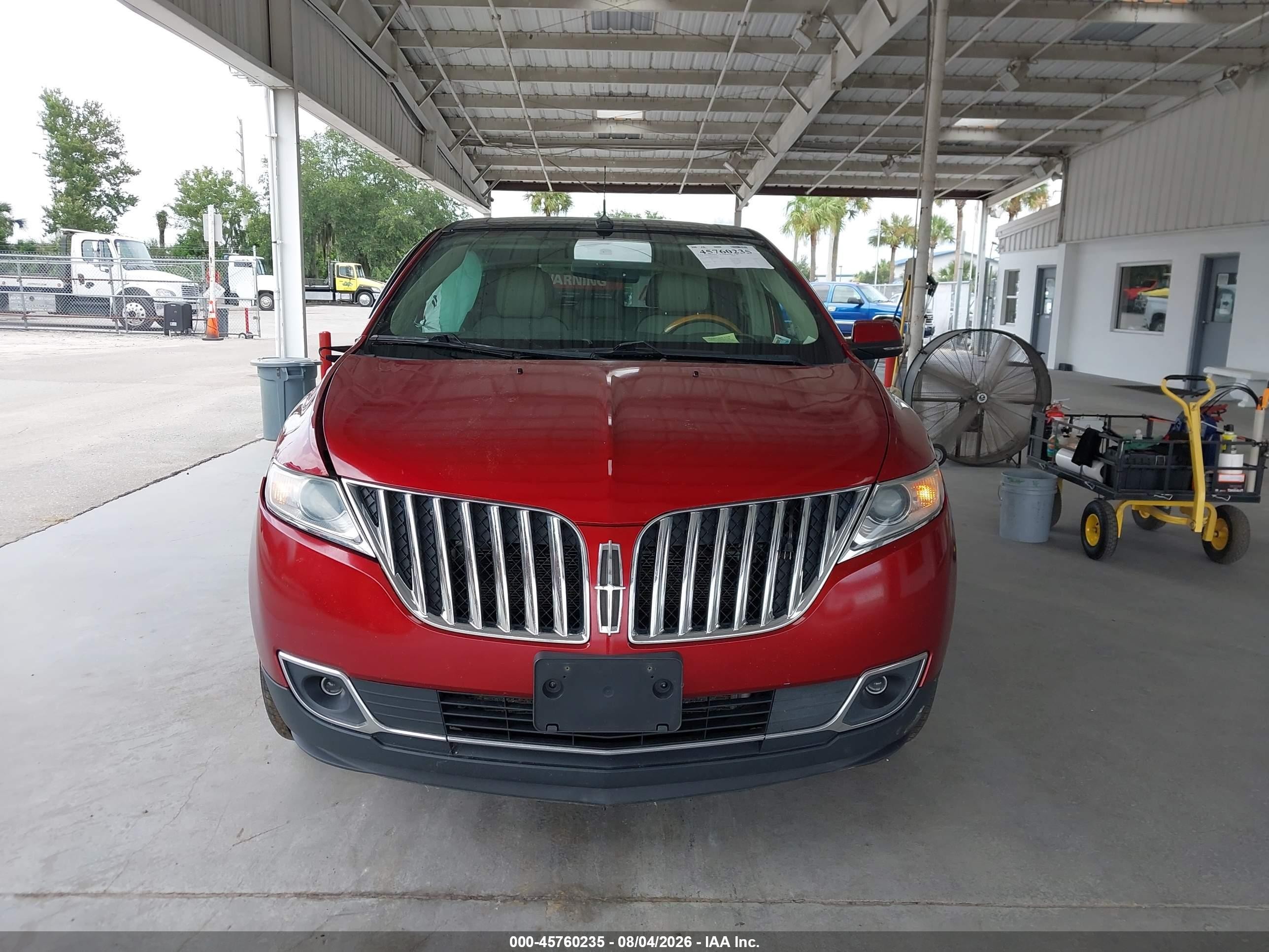 2014 Lincoln Mkx   Красный vin: 2LMDJ8JK9EBL08609