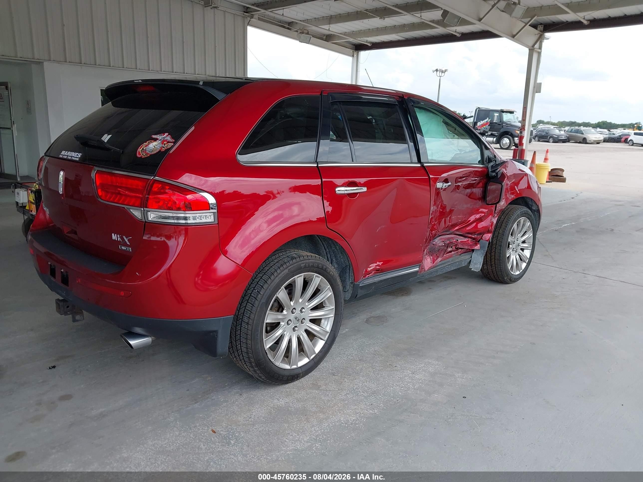 2014 Lincoln Mkx   Красный vin: 2LMDJ8JK9EBL08609